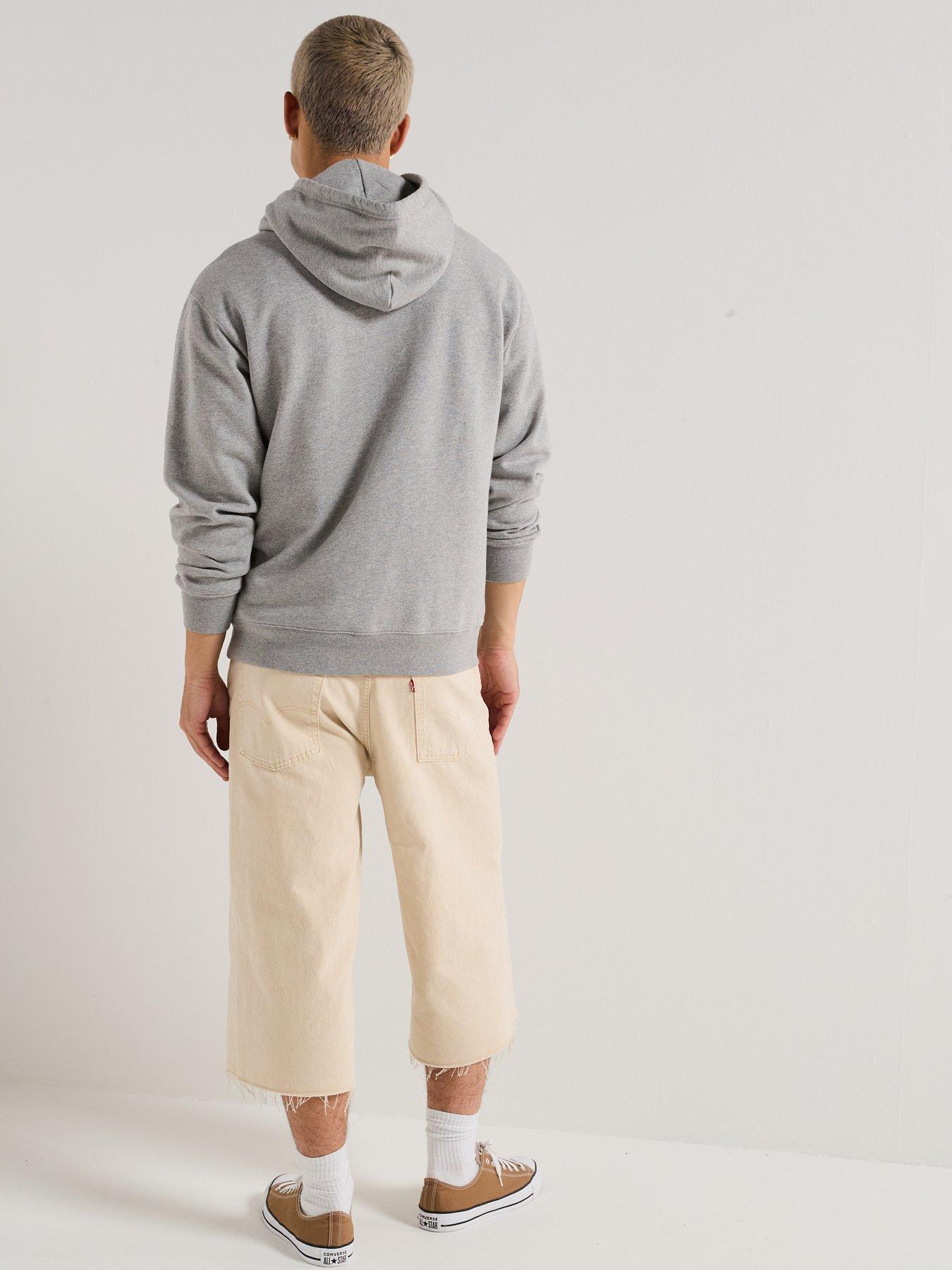  image of levis-relaxed-back-graphic-fleece-logo-hoodie-grey
