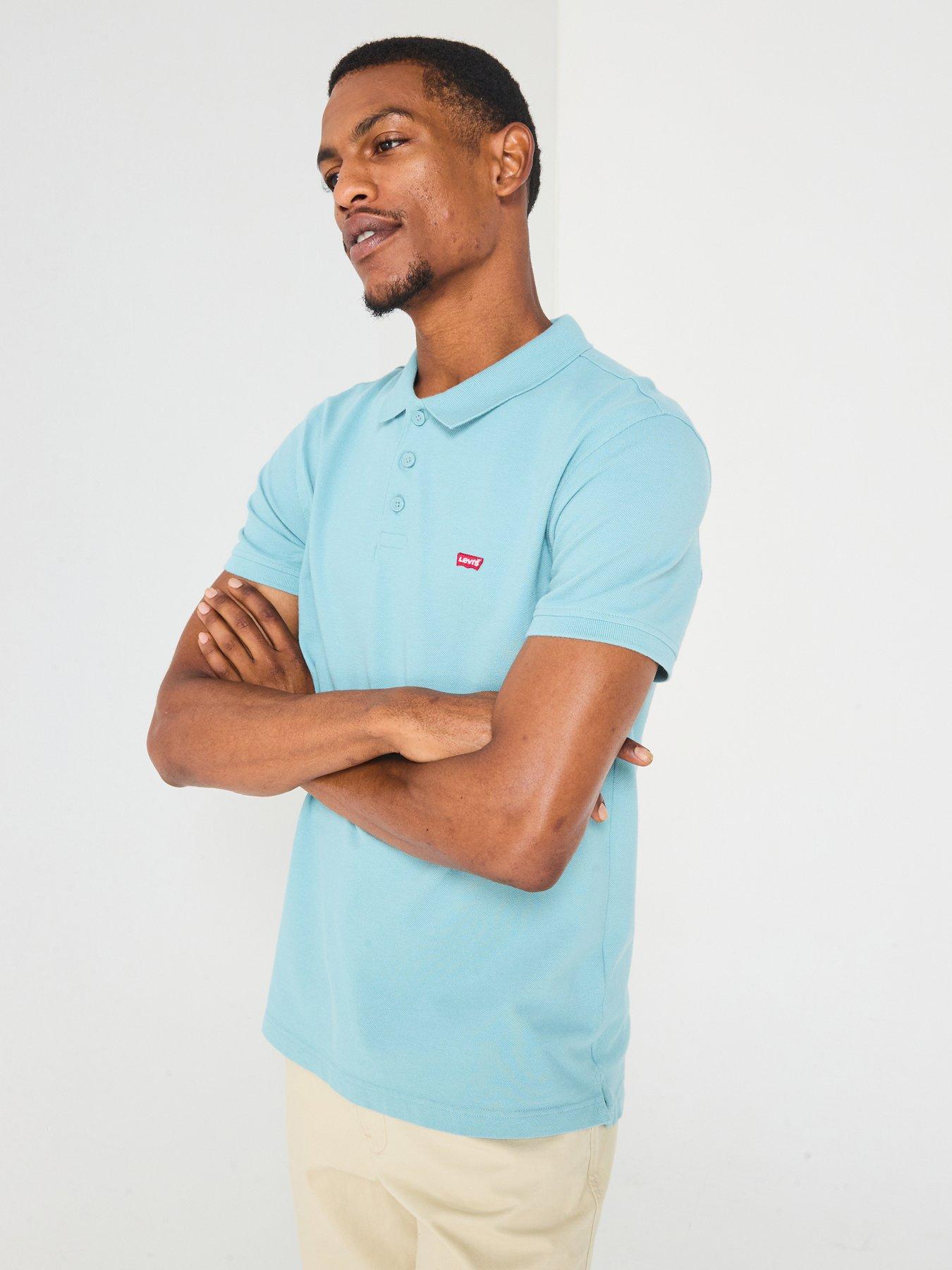 undefined Levis Housemark Short Sleeve Polo Shirt - Blue