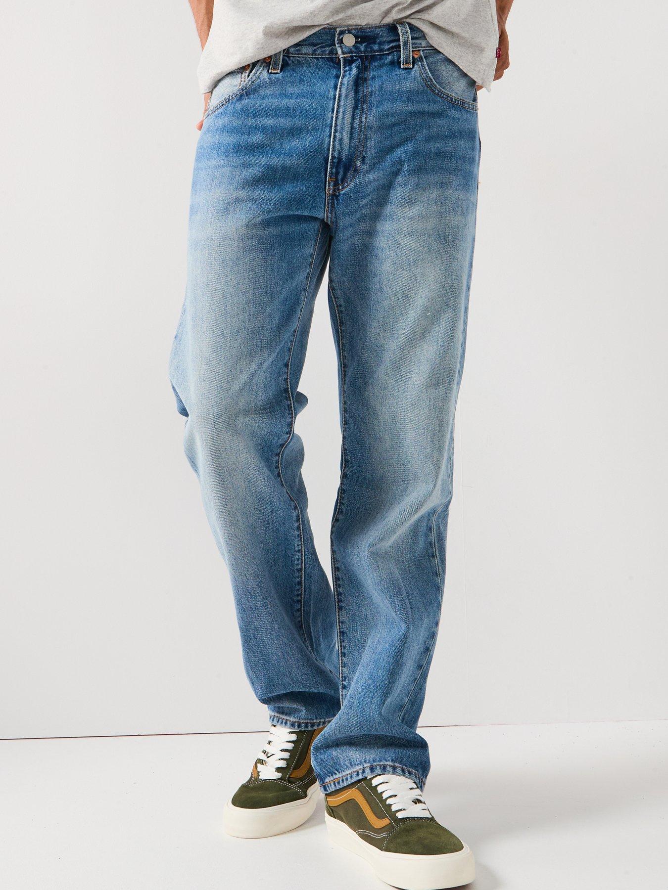 Image 1 of 4 of Levi's 555 Relaxed Straight Fit Jeans - Indigo Champion - Blue