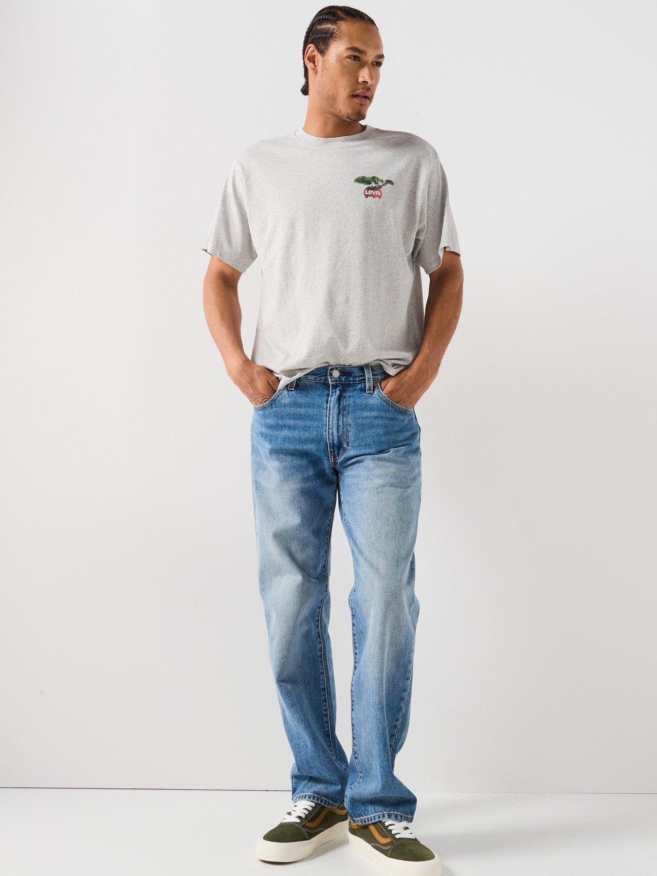 Image 3 of 4 of Levi's 555 Relaxed Straight Fit Jeans - Indigo Champion - Blue