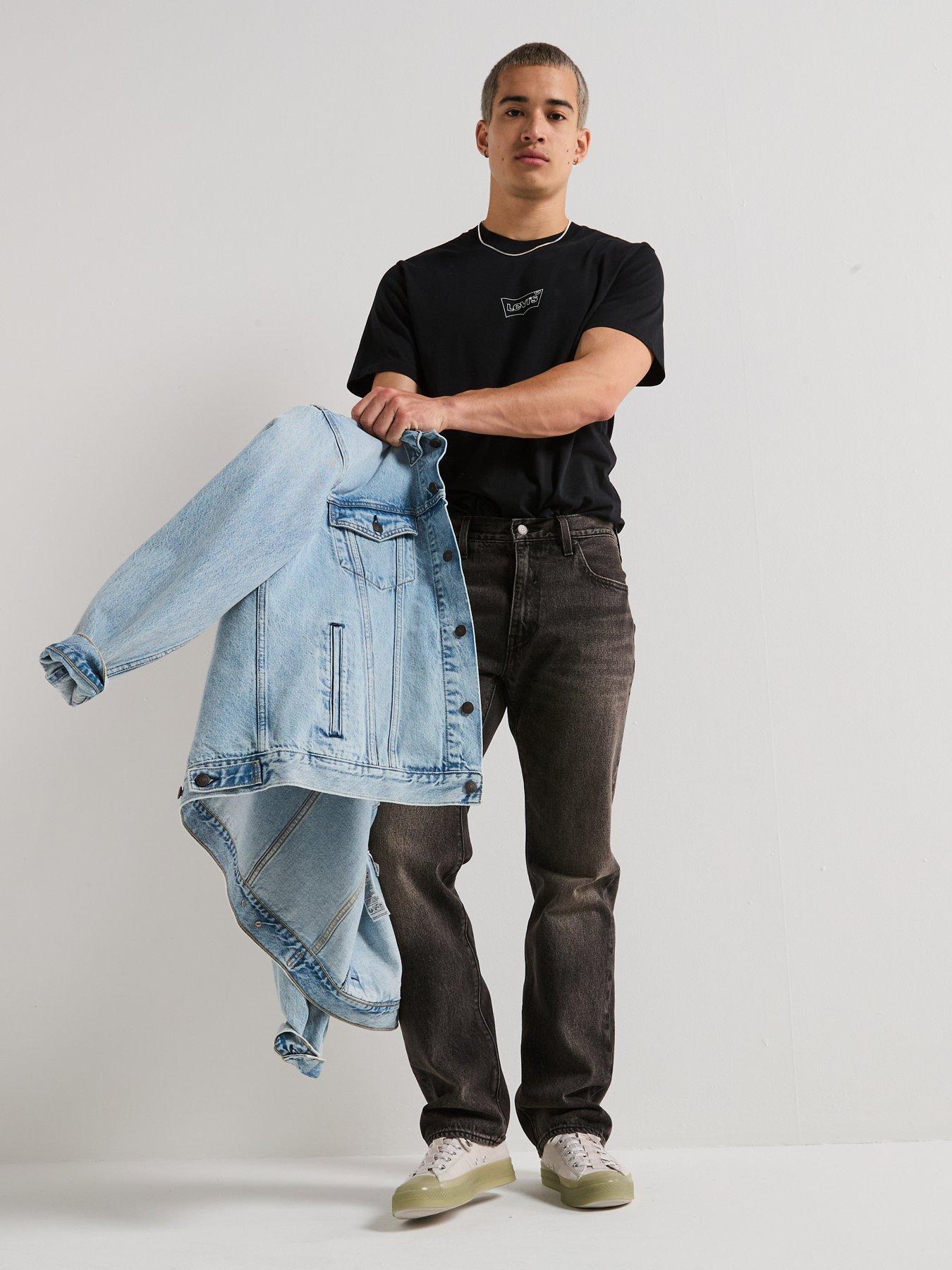 Image 5 of 5 of Levi's 555 Relaxed Straight Fit Jeans - Back On The Block - Grey
