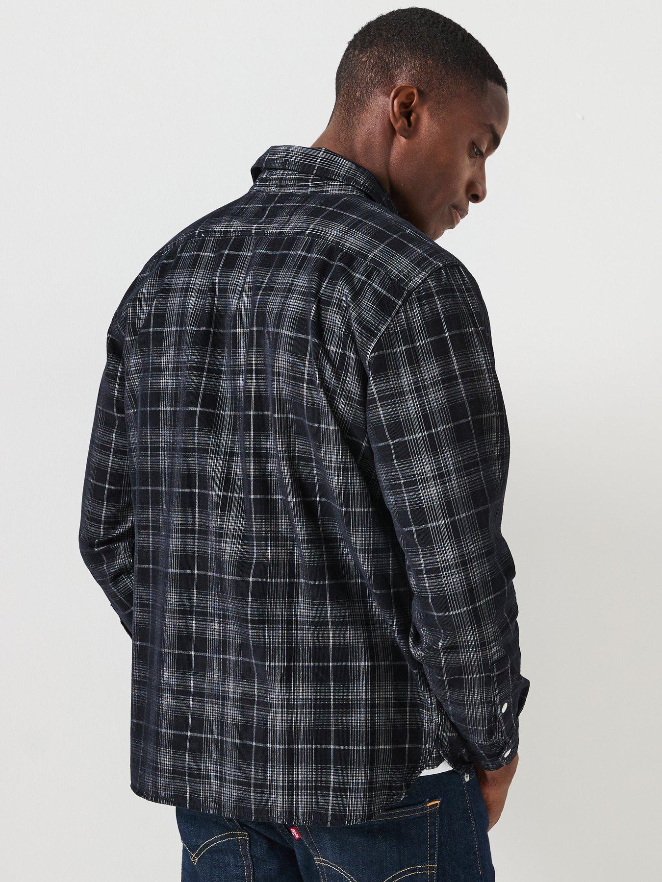 stillFront image of levis-jackson-corduroy-worker-shirt-black