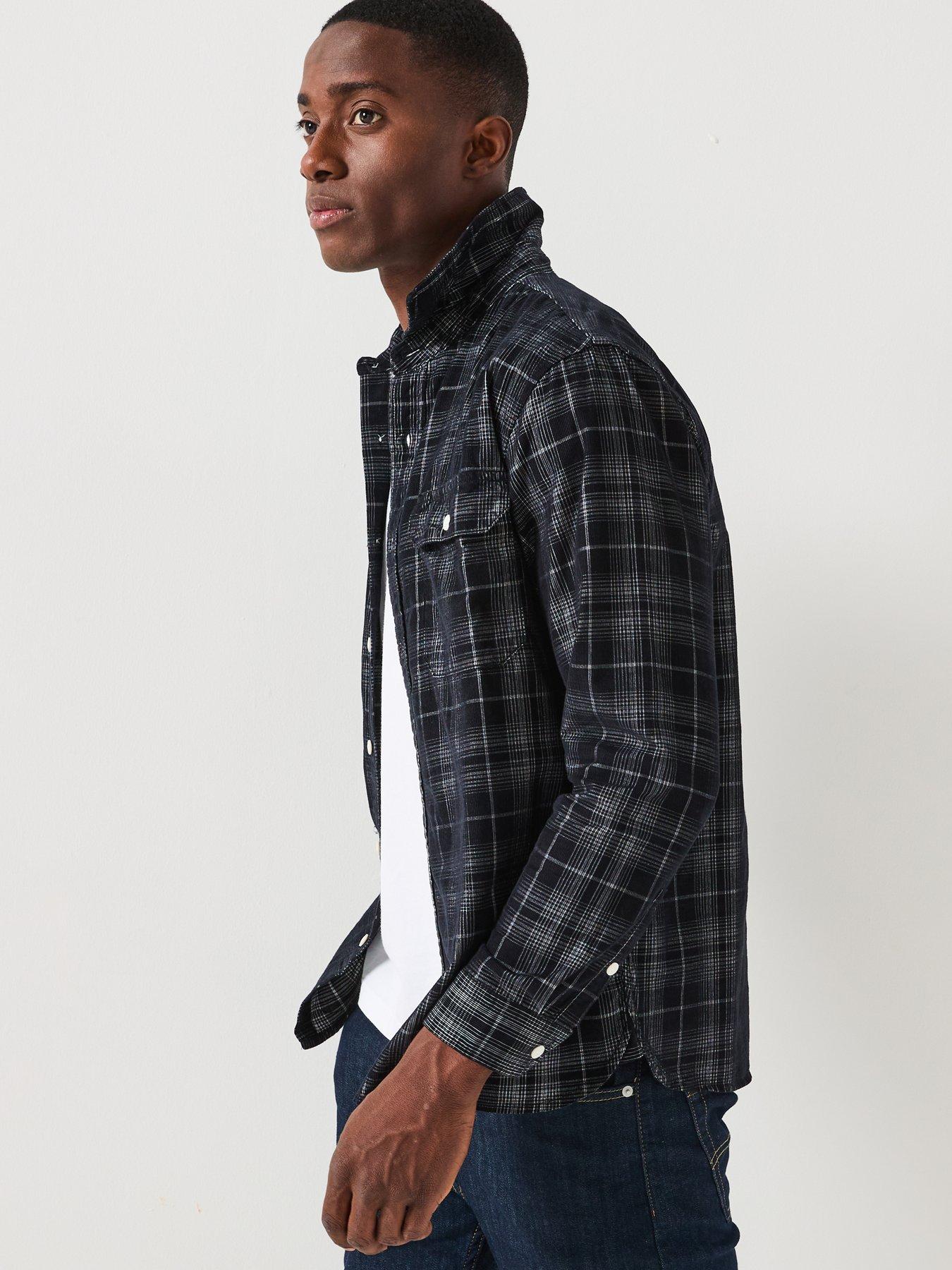  image of levis-jackson-corduroy-worker-shirt-black