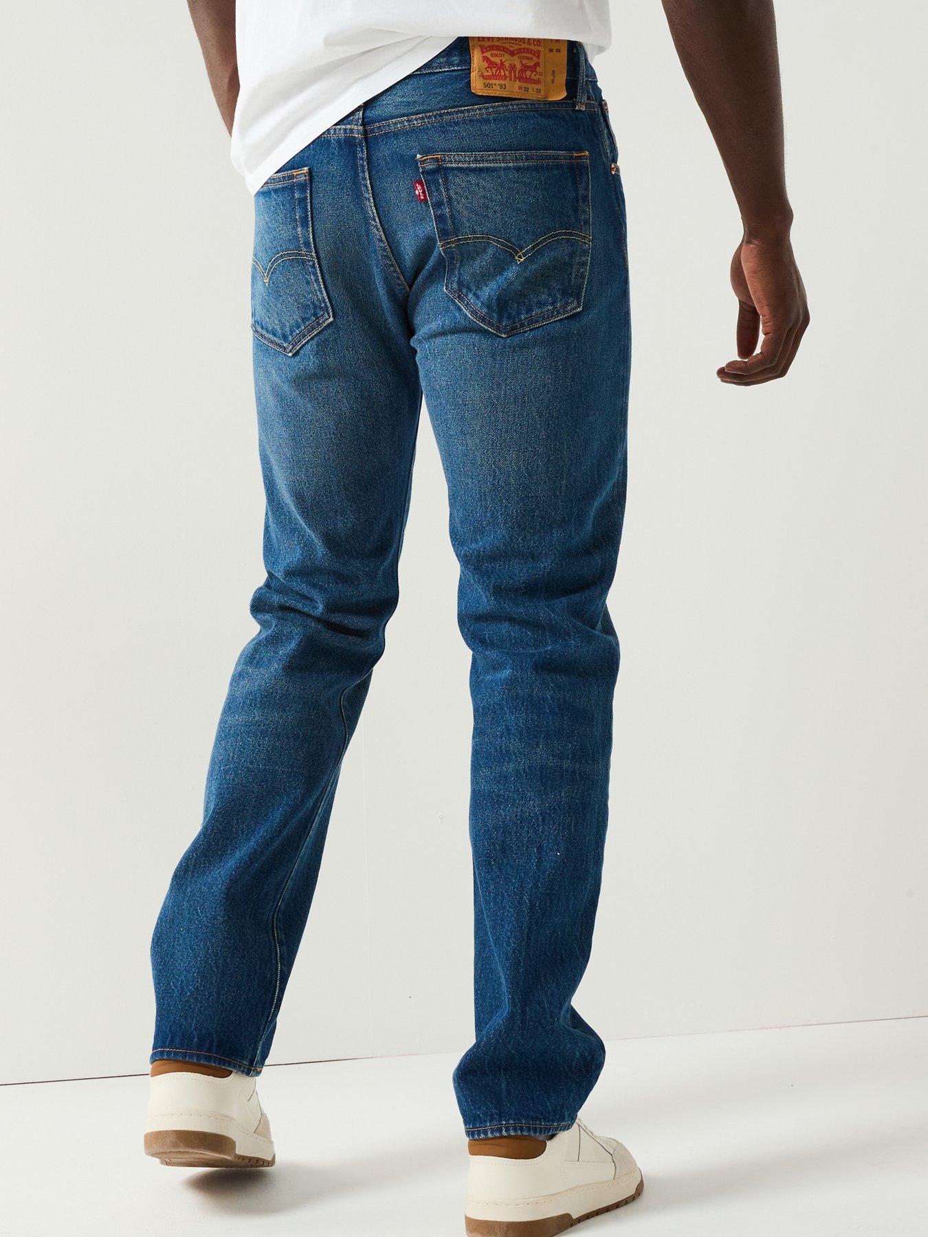 Image 2 of 5 of Levi's 501 '93 Straight Fit Jeans: Easy Star - Blue