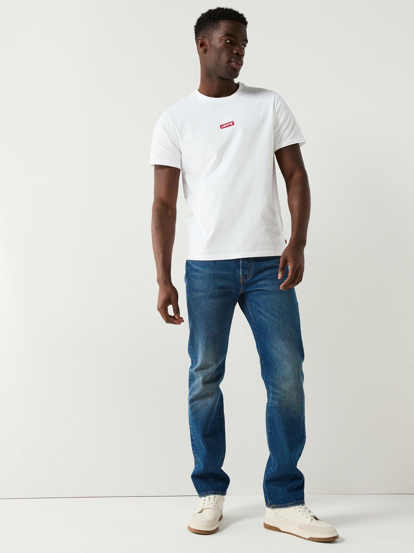 Image 3 of 5 of Levi's 501 '93 Straight Fit Jeans: Easy Star - Blue