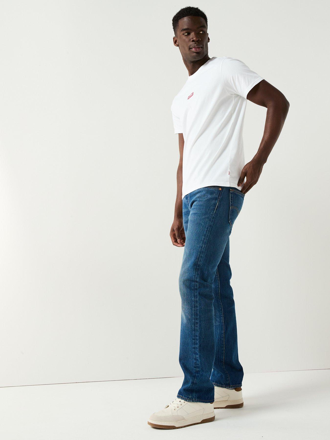 Image 4 of 5 of Levi's 501 '93 Straight Fit Jeans: Easy Star - Blue
