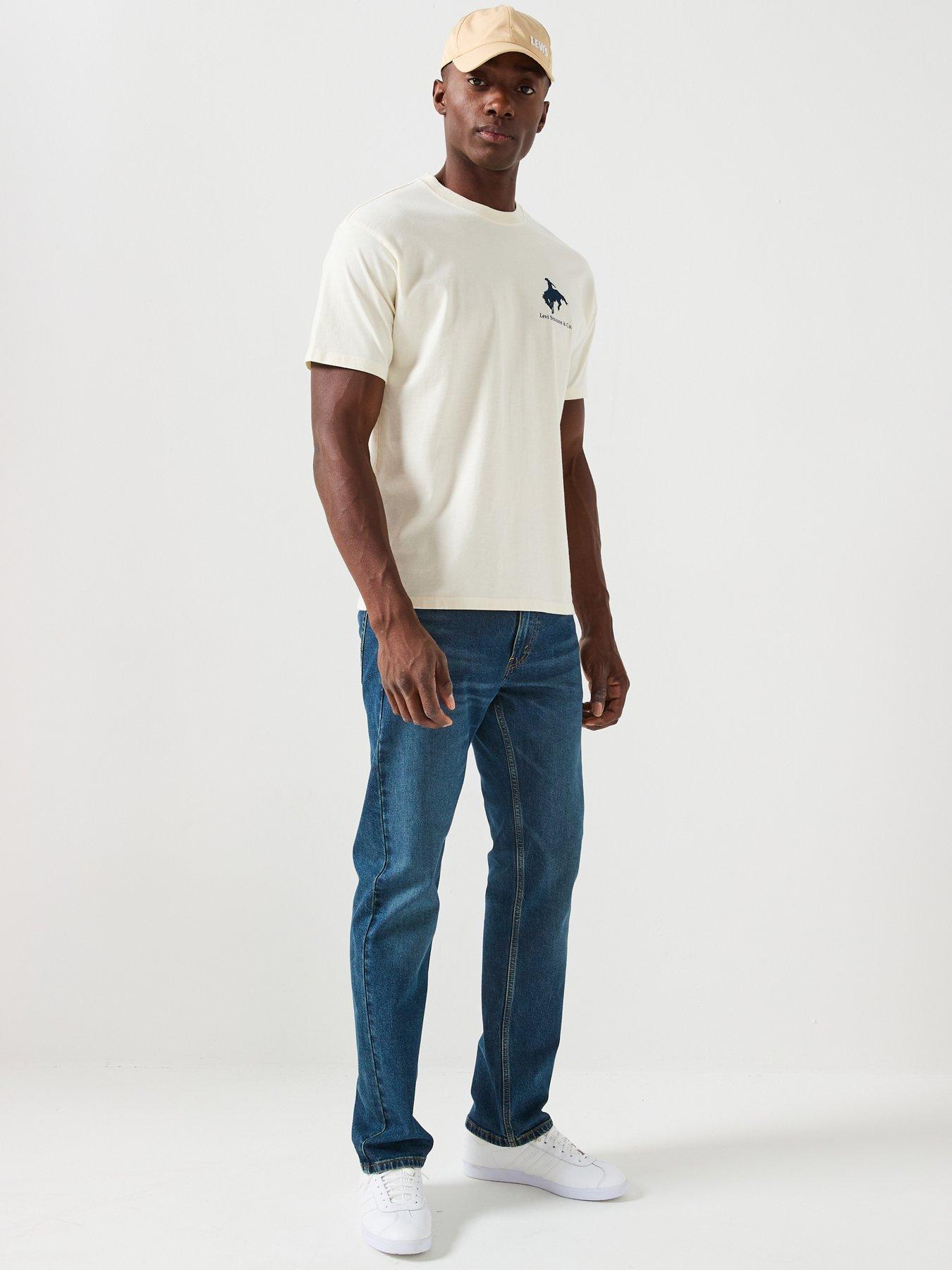 Image 3 of 6 of Levi's 505 Regular Fit Jeans - Dark Blue