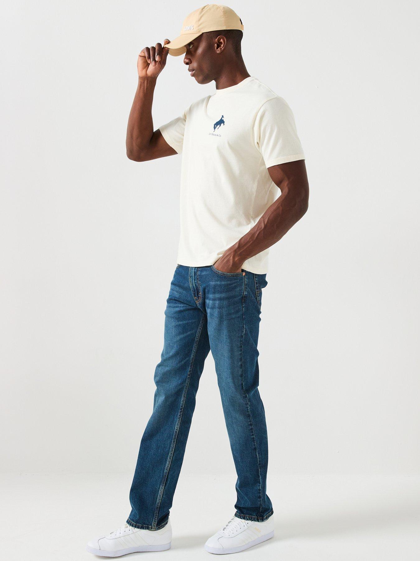 Image 5 of 6 of Levi's 505 Regular Fit Jeans - Dark Blue