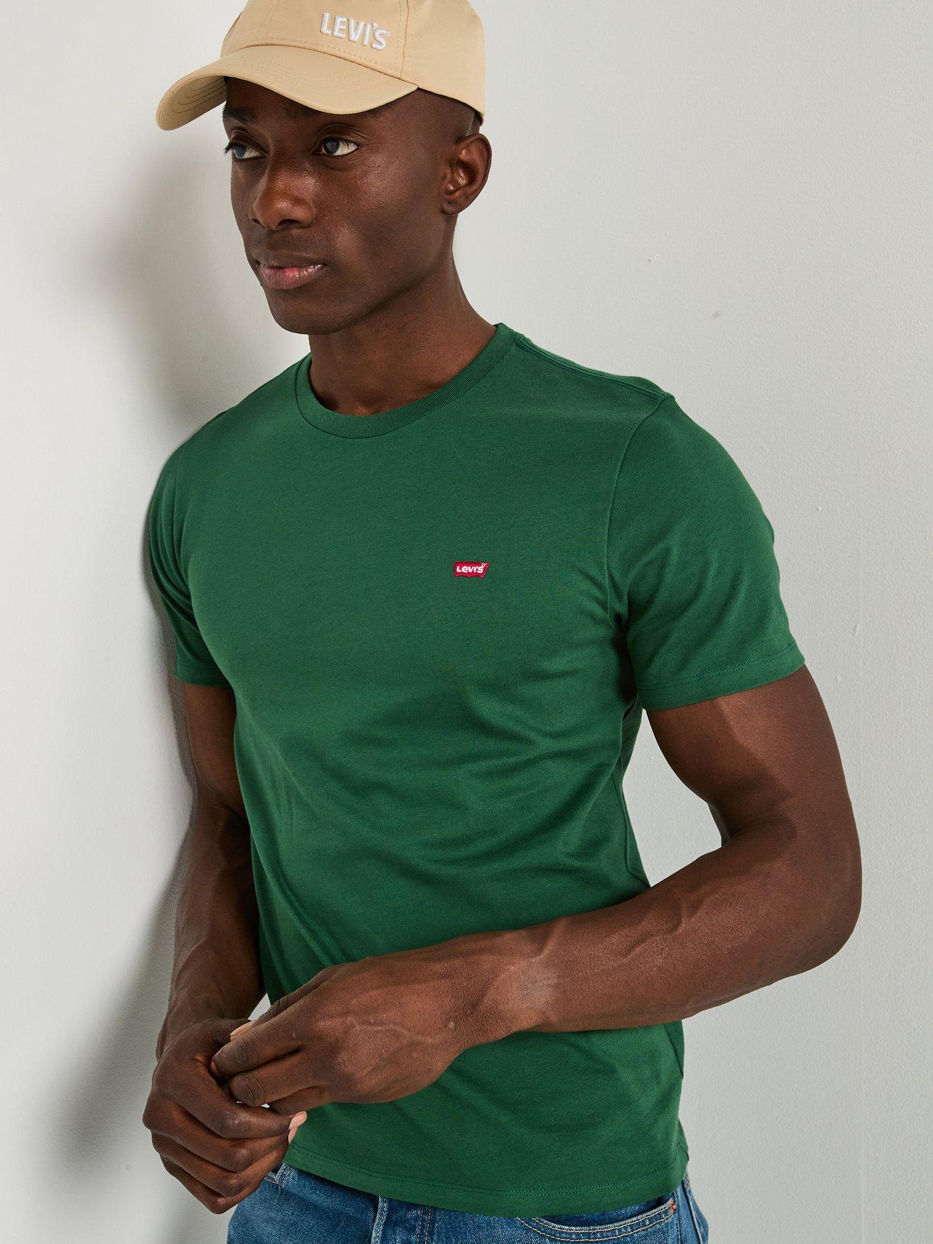  image of levis-original-housemark-logo-short-sleeve-t-shirt--green