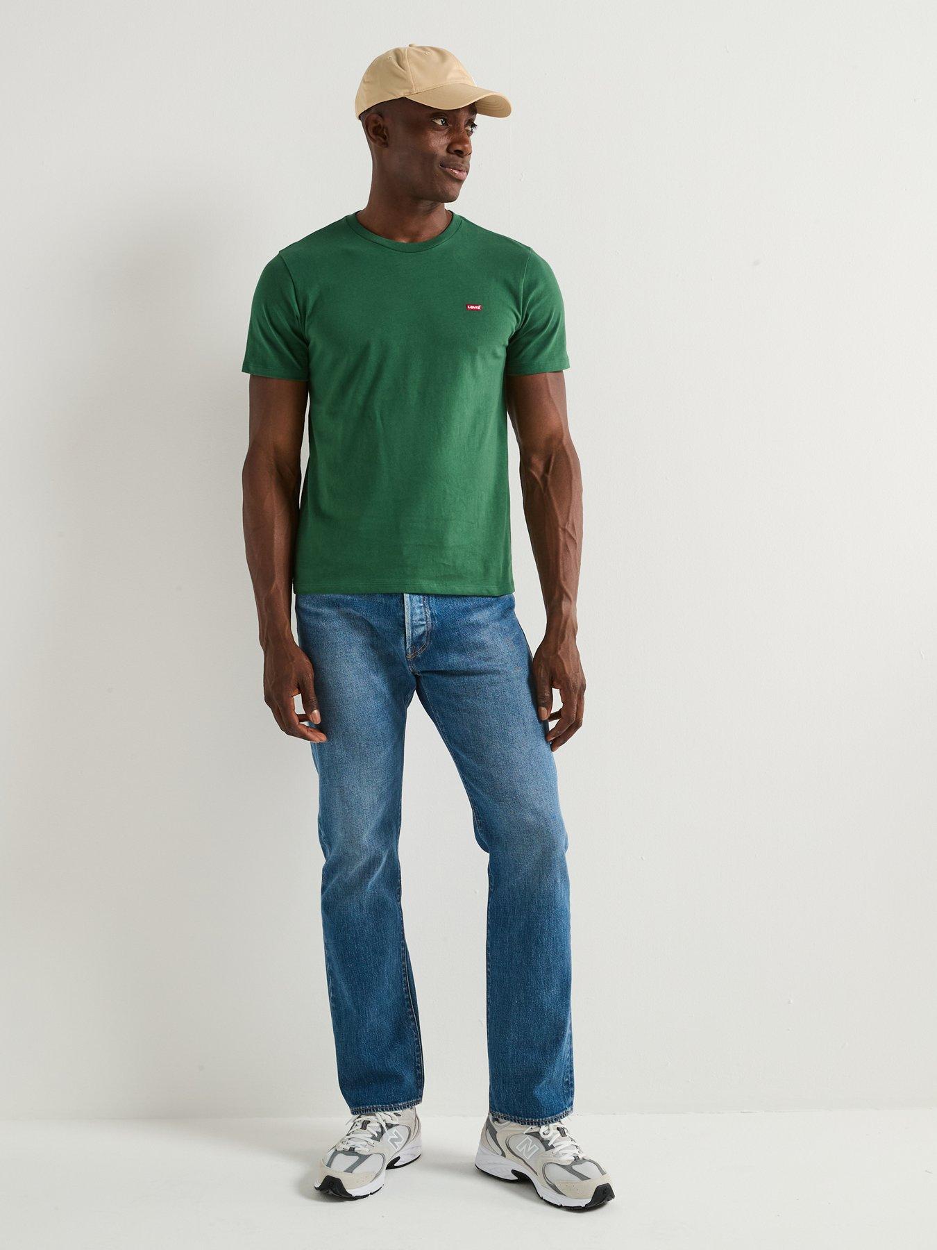  image of levis-original-housemark-logo-short-sleeve-t-shirt--green