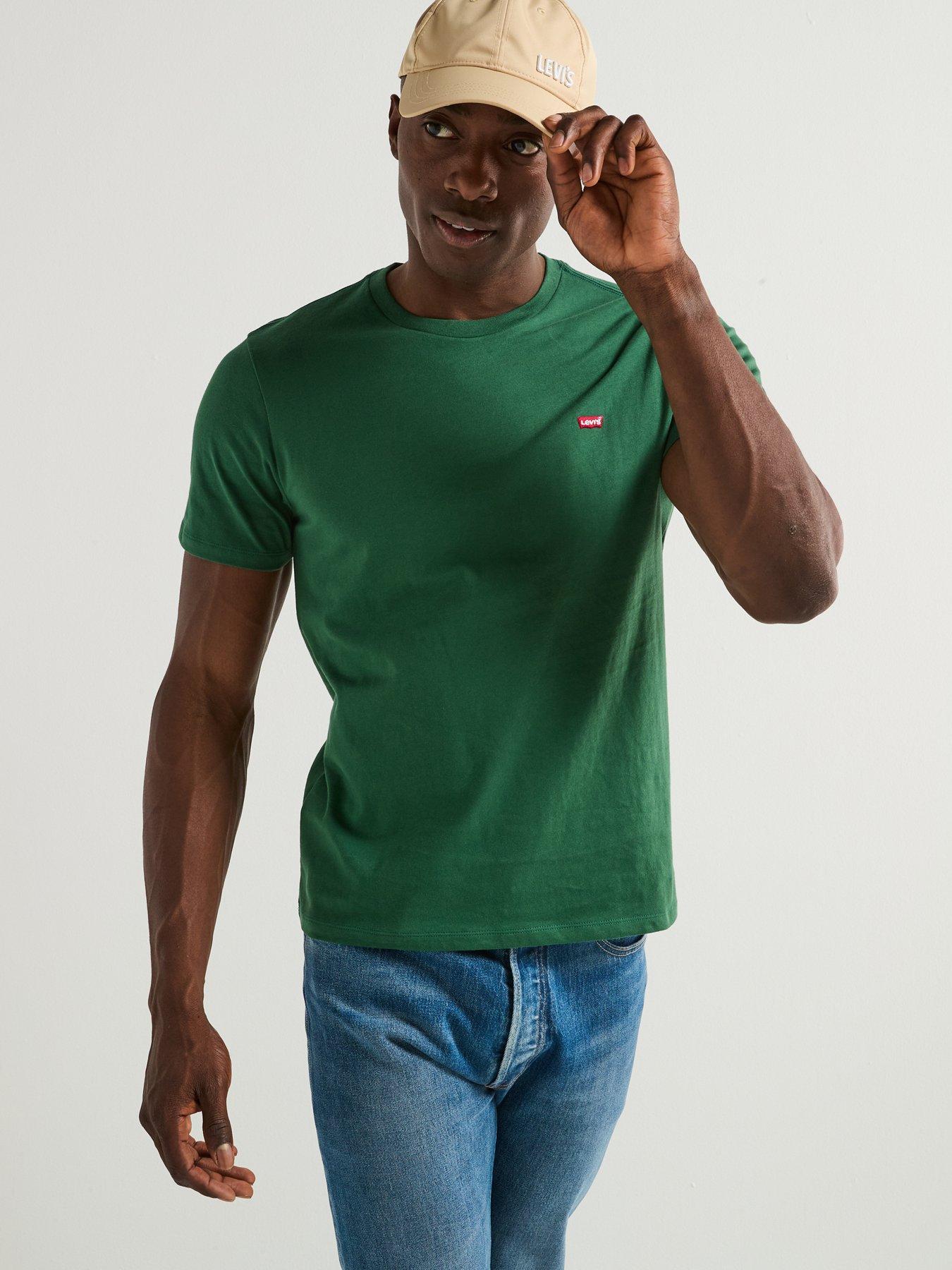  image of levis-original-housemark-logo-short-sleeve-t-shirt--green