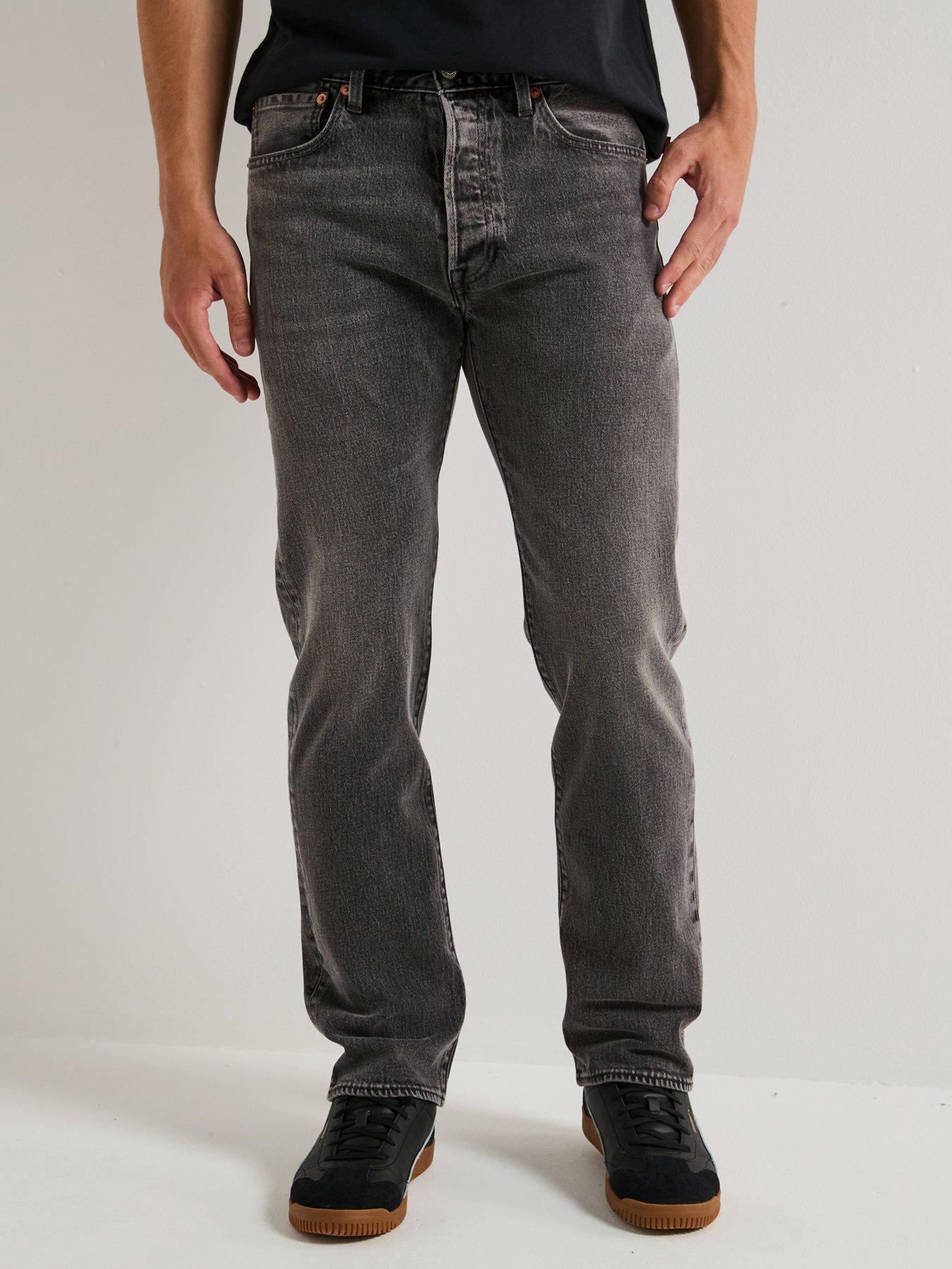 Levi's 501 Levis Original Straight Fit Jeans - Madison Zone - Grey