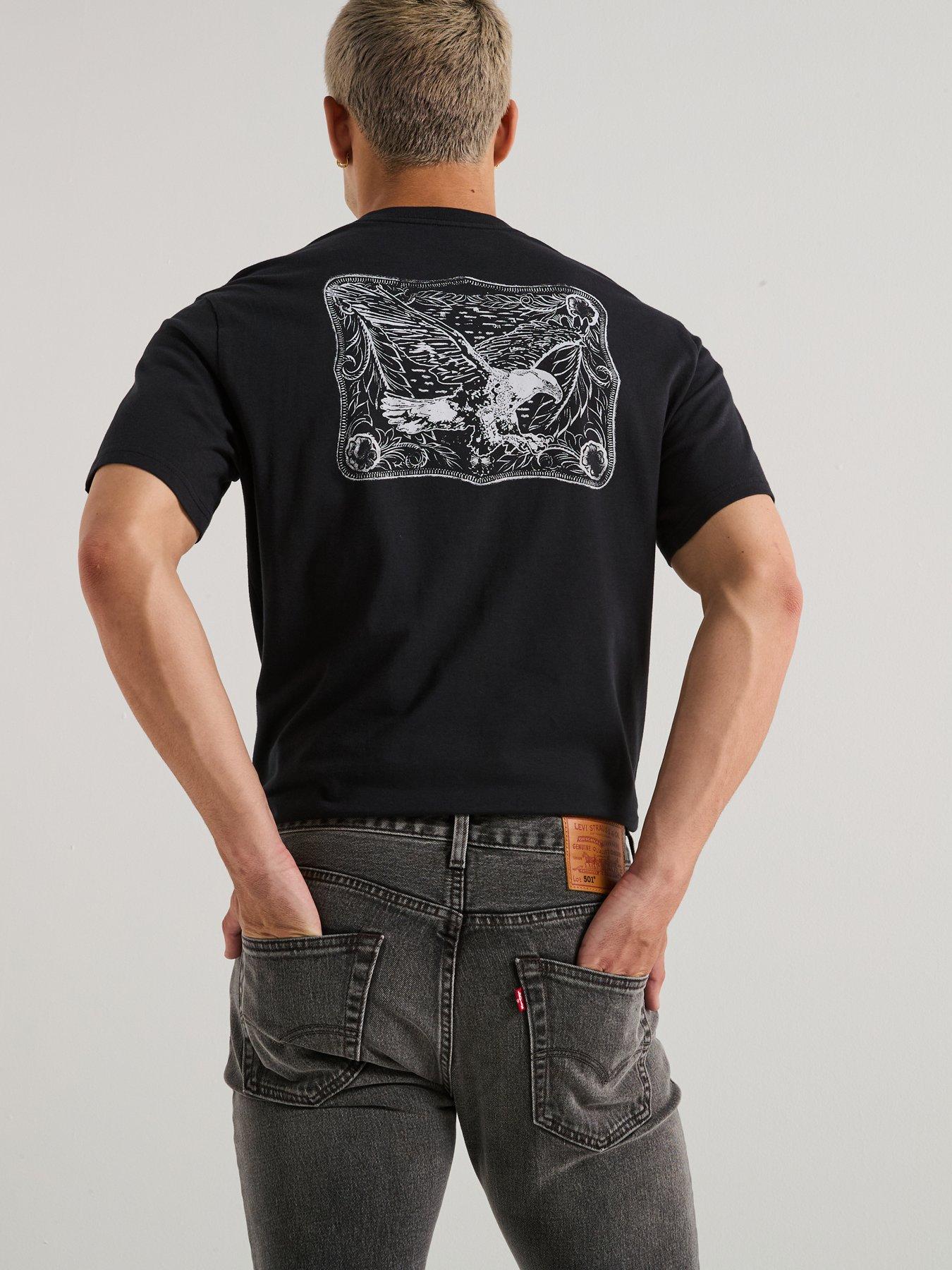 Image 4 of 6 of Levi's 501 Levis Original Straight Fit Jeans - Madison Zone - Grey