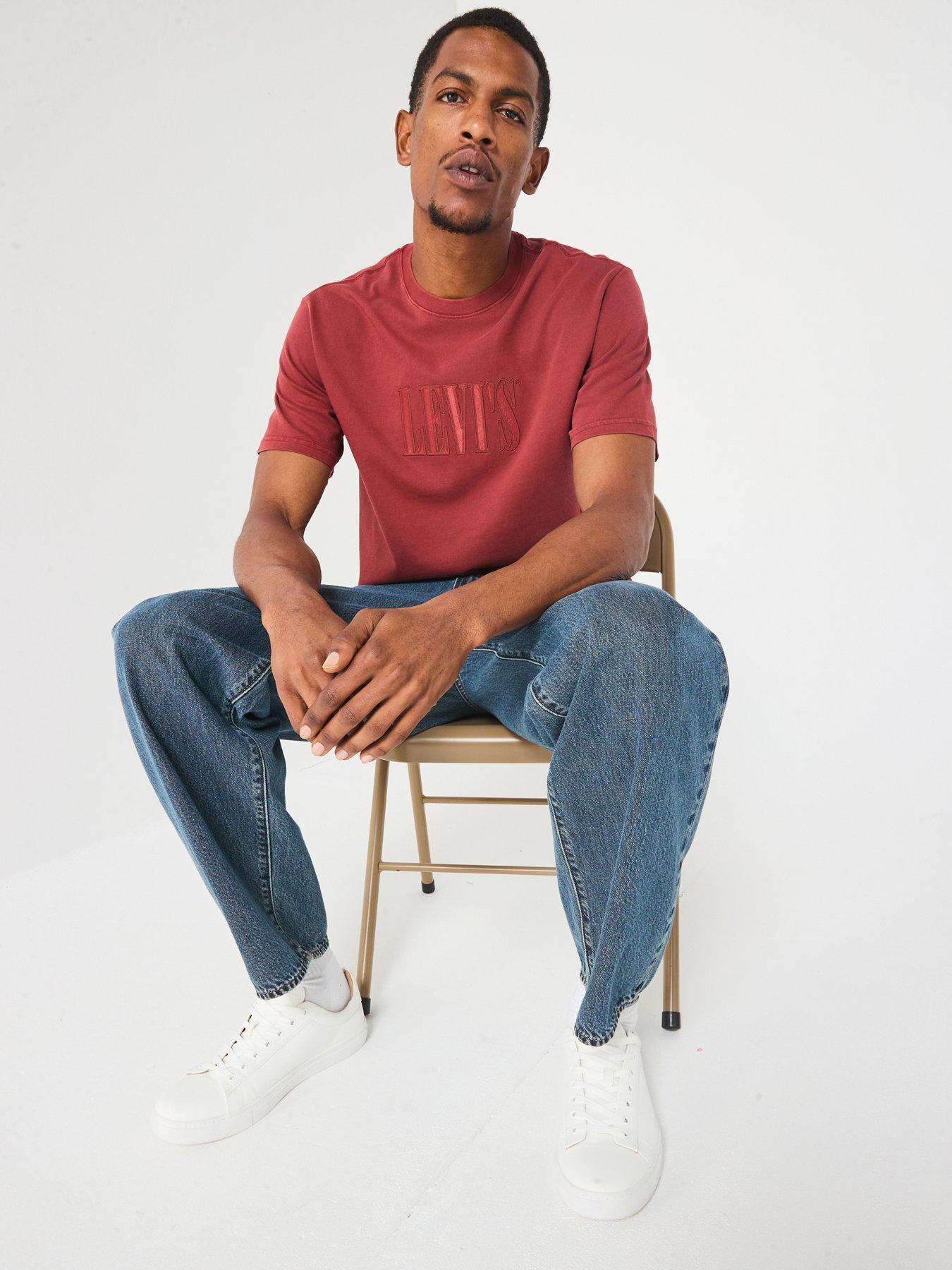  image of levis-short-sleeve-graphic-t-shirt--red