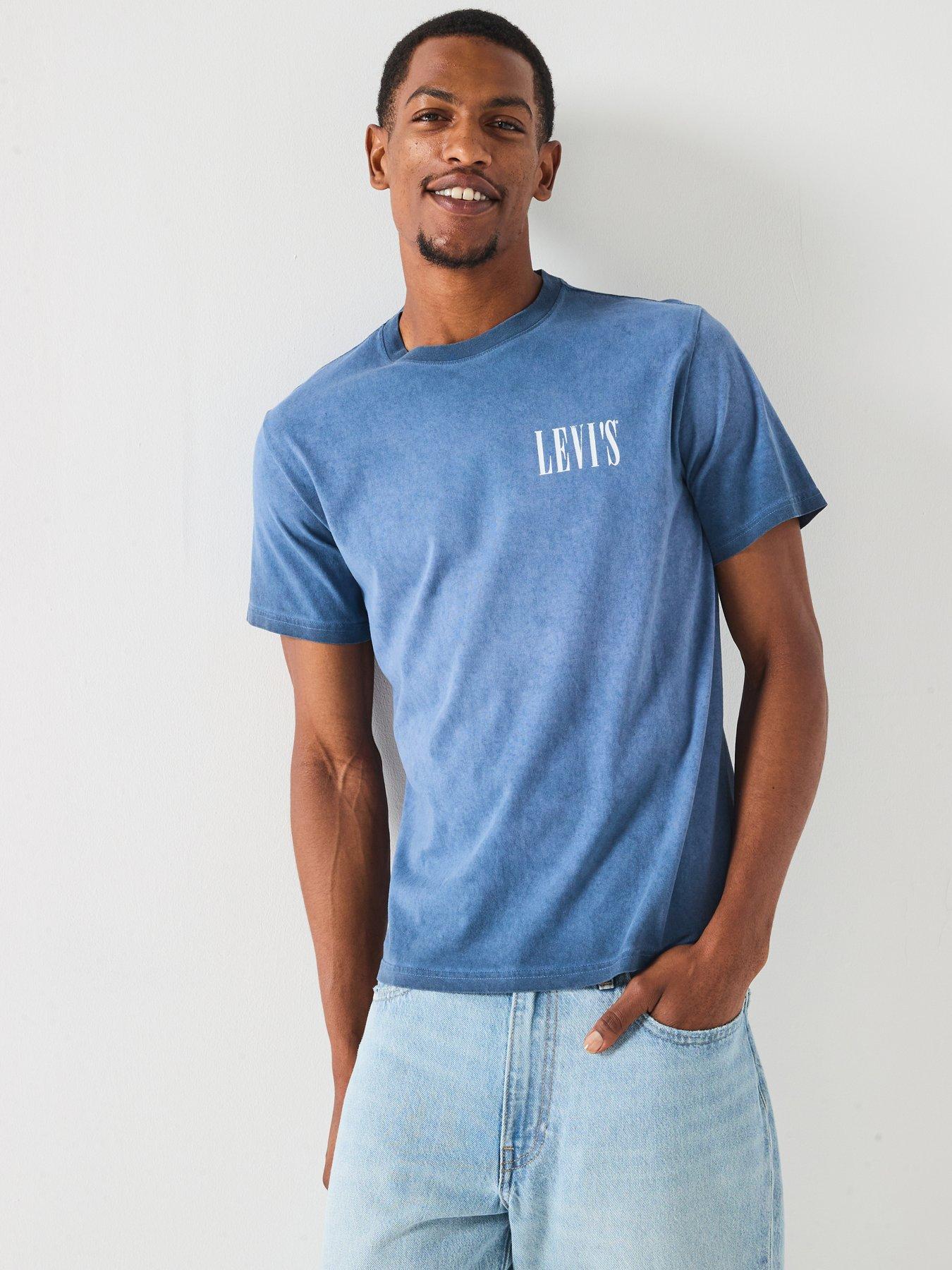 undefined Levis Relaxed Fit Short Sleeve T-shirt- Blue