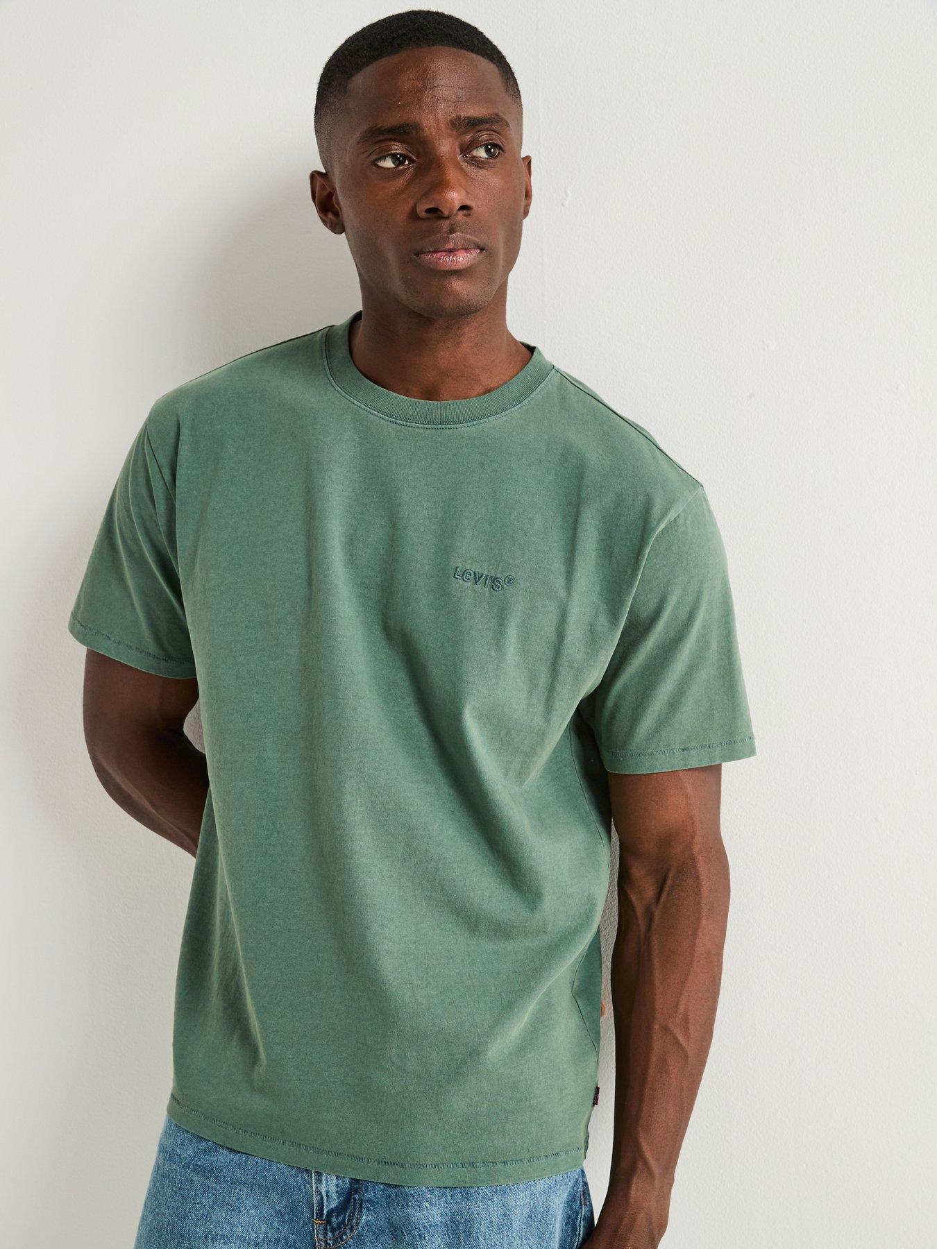 undefined Red Tab Short Sleeve Vintage Fit T-Shirt - Green