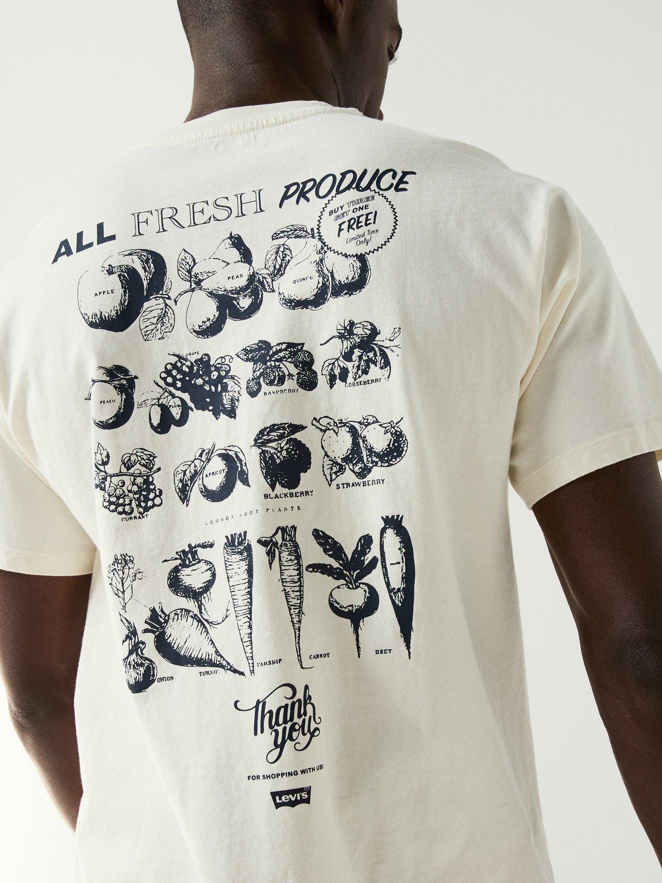 Image 5 of 6 of Levi's Vintage Fit Graphic Back Print Short Sleeve T-Shirt- White