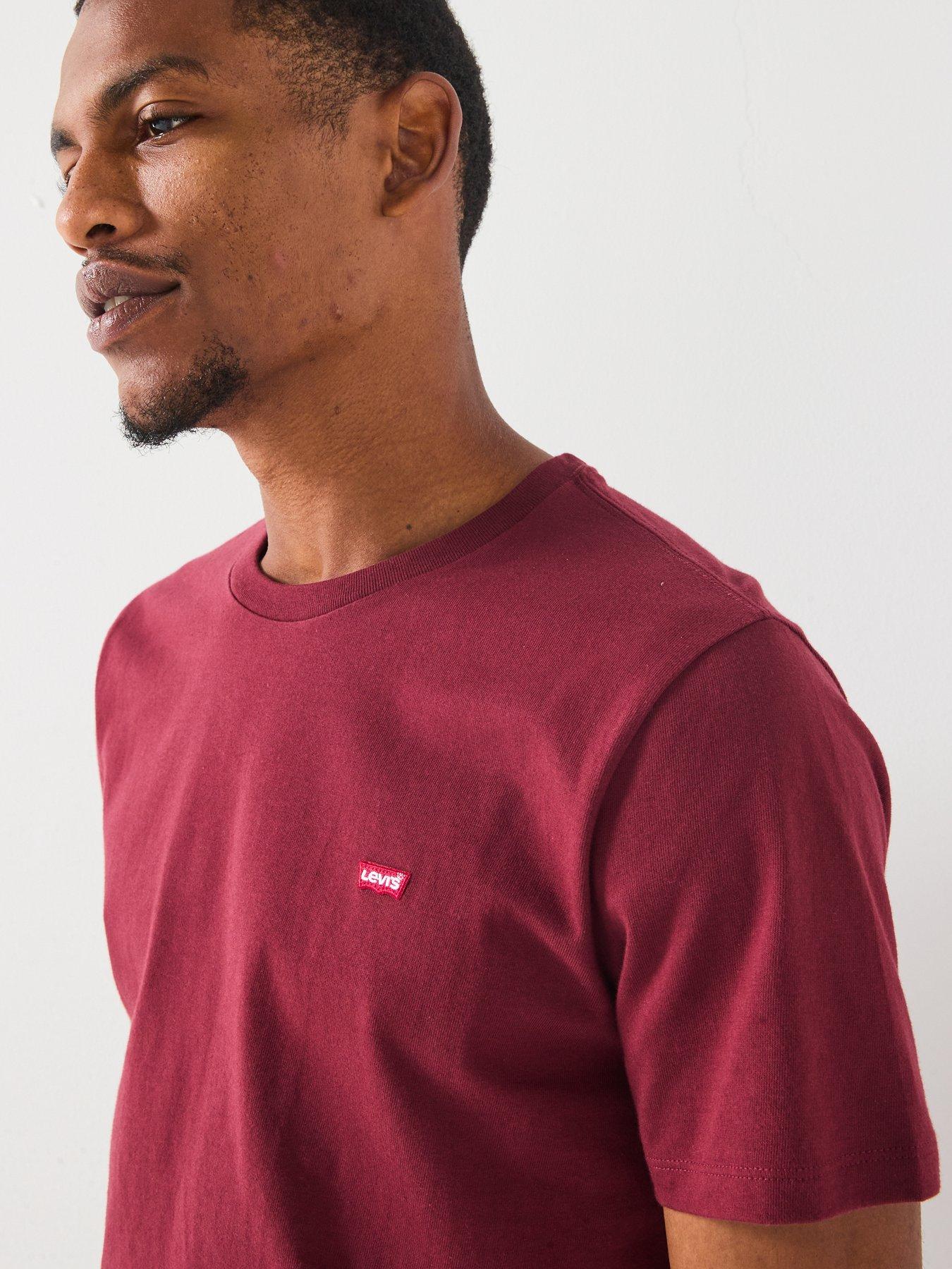 Image 4 of 4 of Levi's Original Housemark Logo Short Sleeve T-shirt- Dark Red<br /><div>&nbsp;</div>