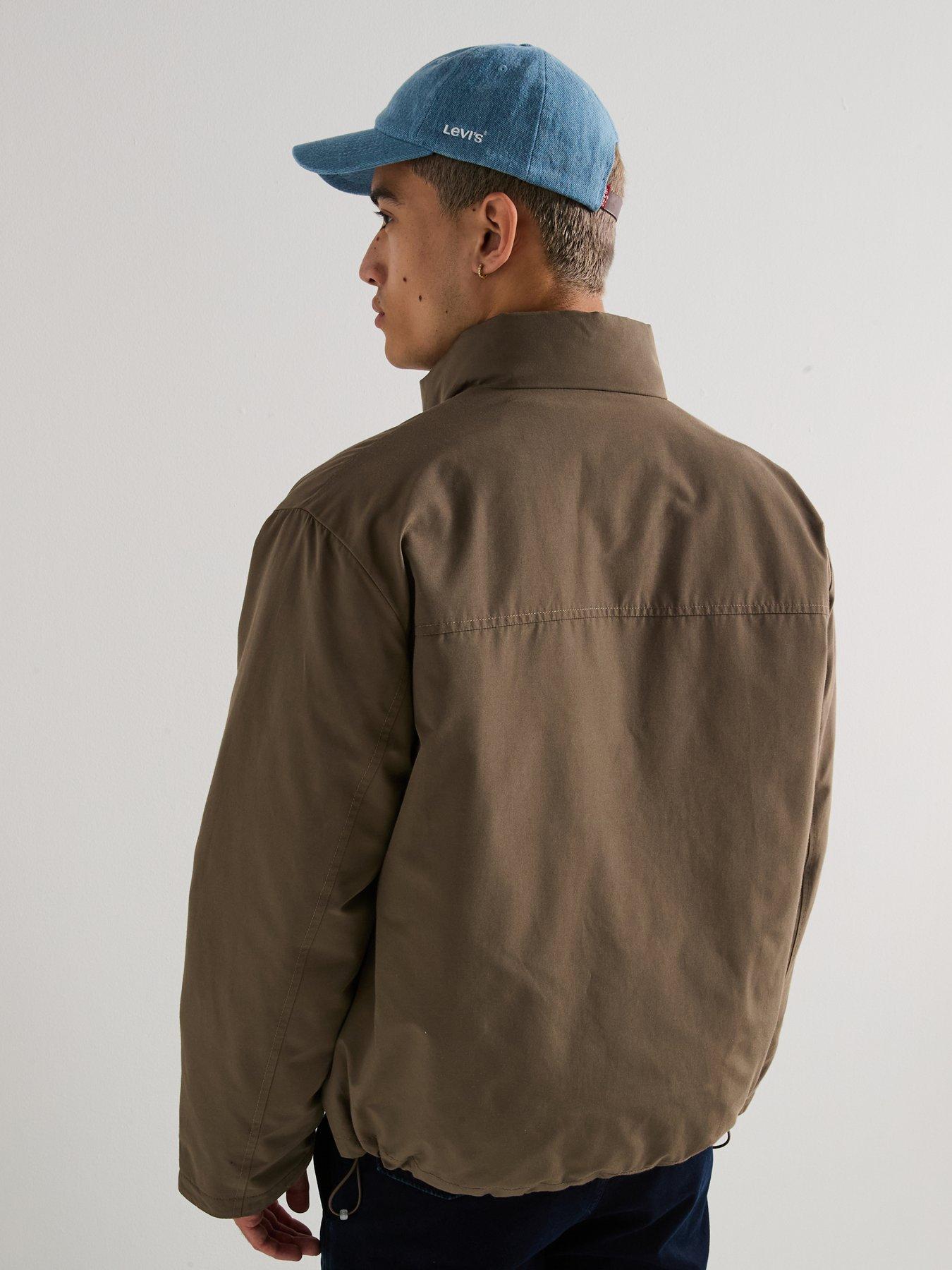 stillFront image of levis-briggs-short-padded-coat-brown