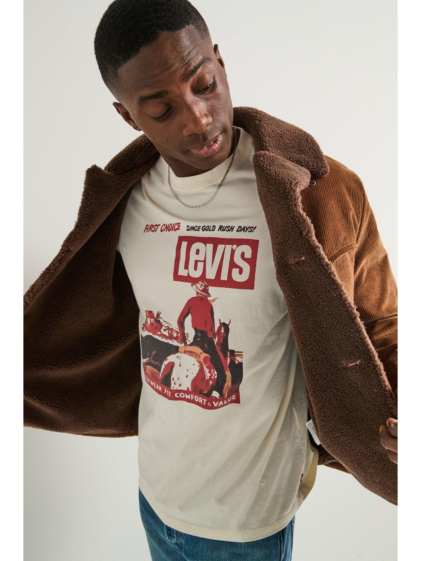 Levi's Durham Short Button Cord Jacket - Brown | Littlewoods