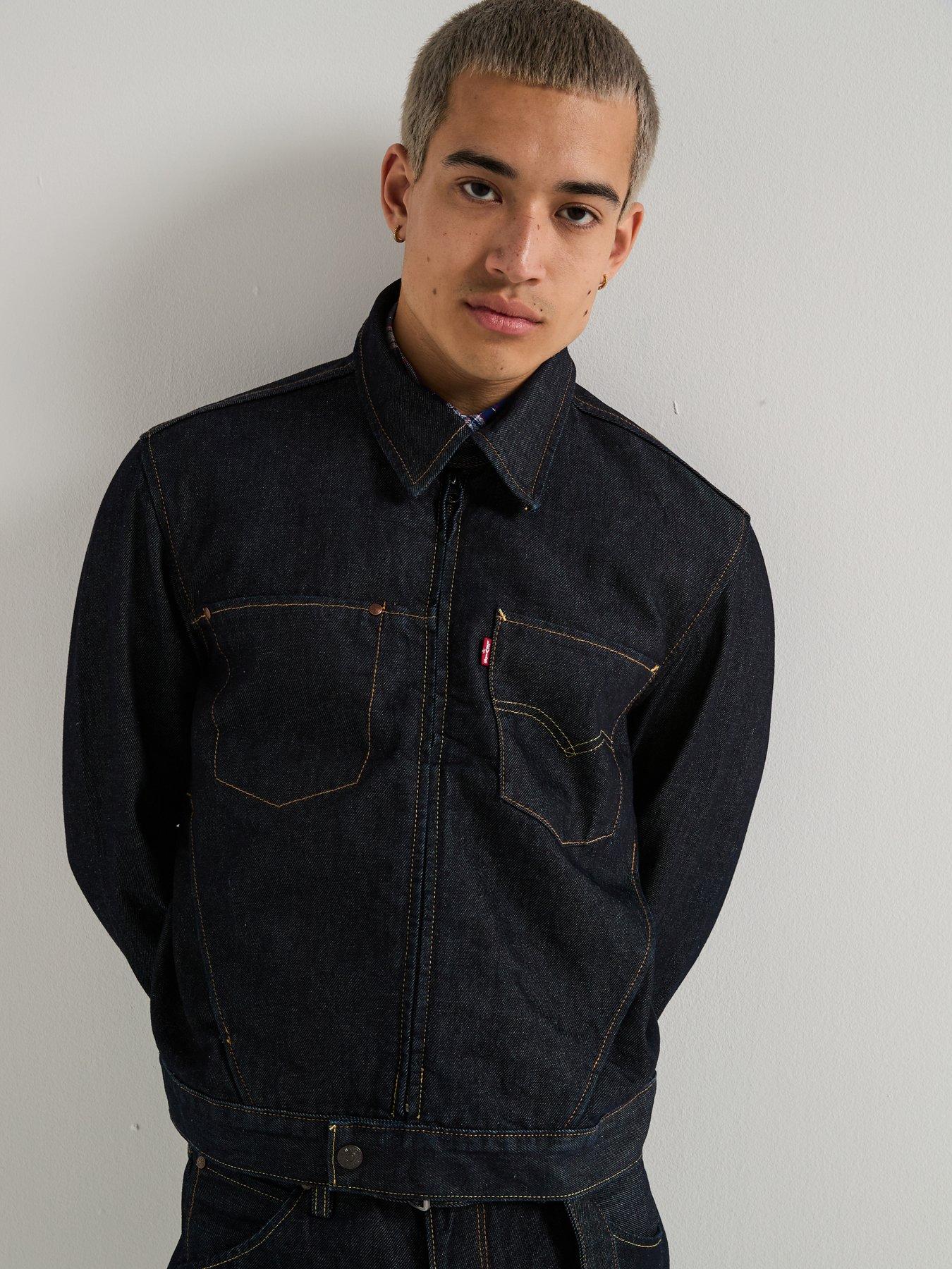 Image 4 of 6 of Levi's Premium Denim Twist Denim Jacket - Dark Wash