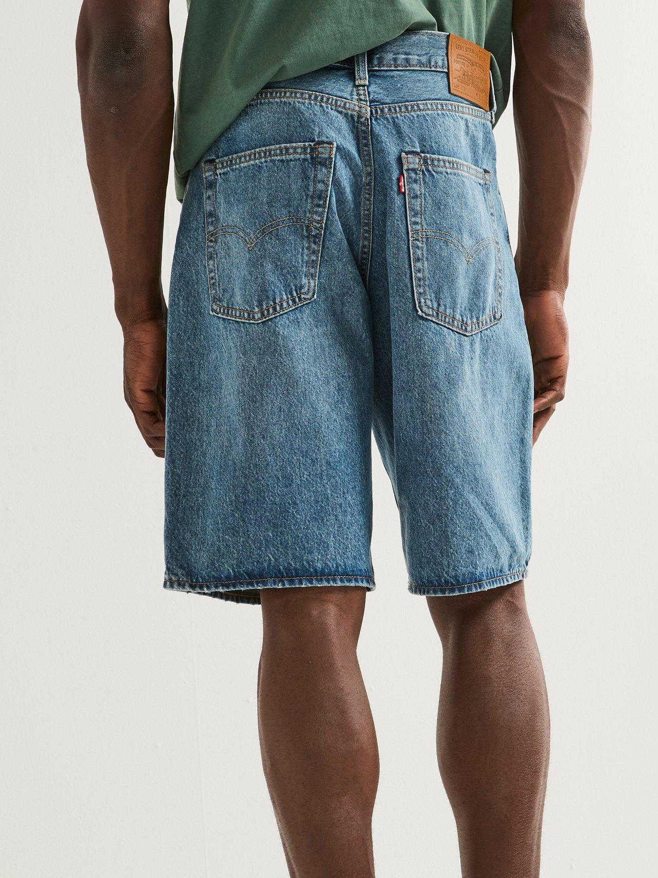 Image 4 of 6 of Levi's 478 Baggy Fit Denim Shorts: My Frequency - Light Blue