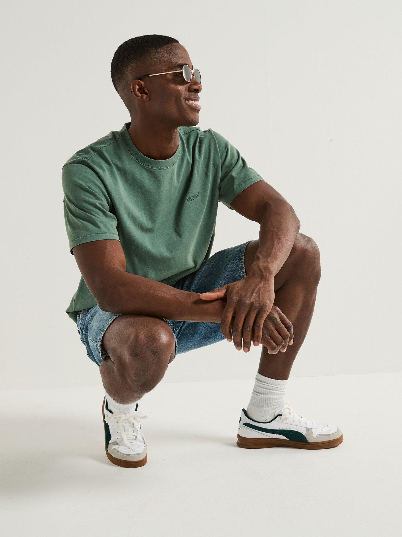 Image 5 of 6 of Levi's 478 Baggy Fit Denim Shorts: My Frequency - Light Blue