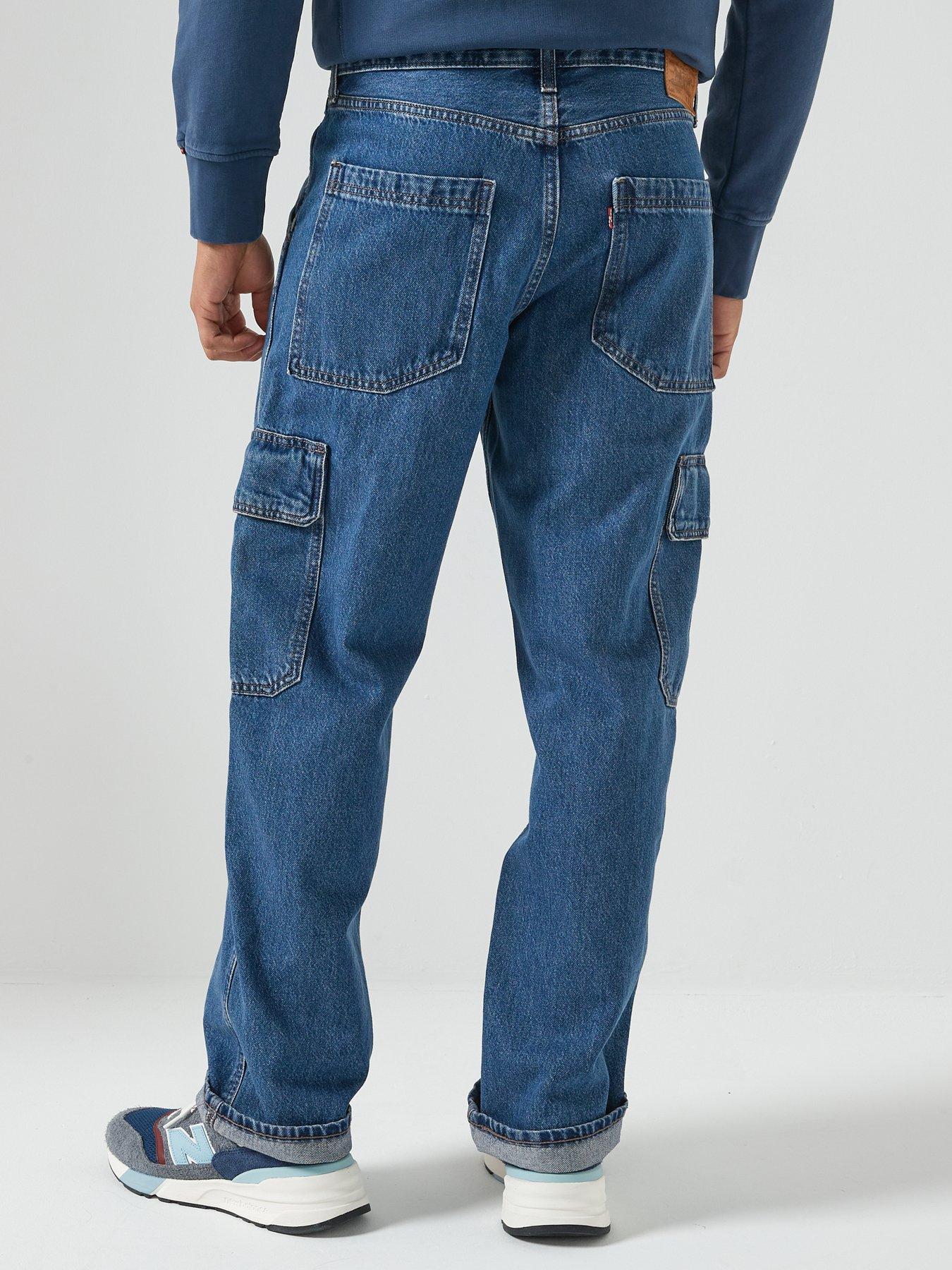  image of levis-568-loose-straight-fit-cargo-trousers--get-involved--blue