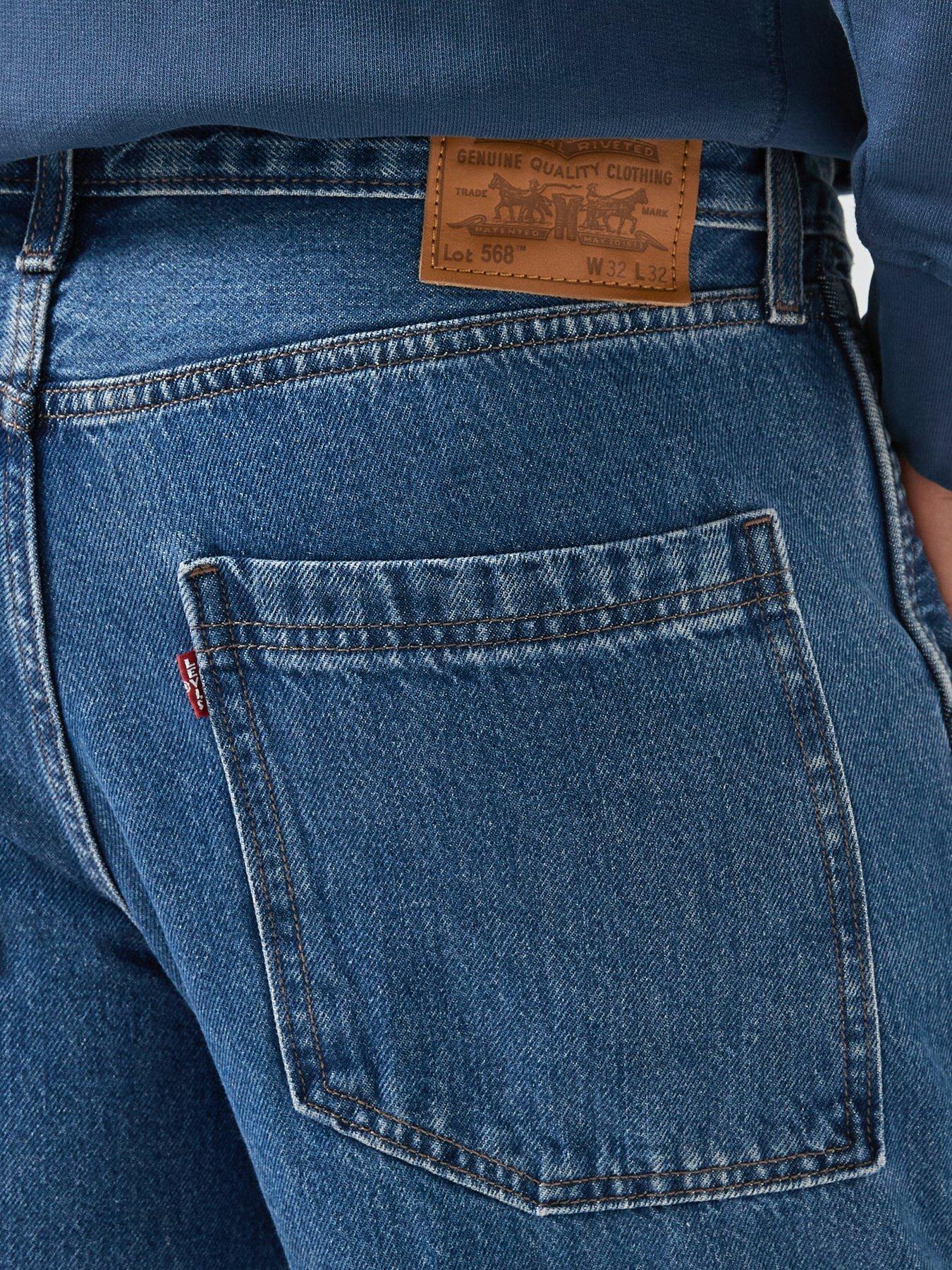  image of levis-568-loose-straight-fit-cargo-trousers--get-involved--blue