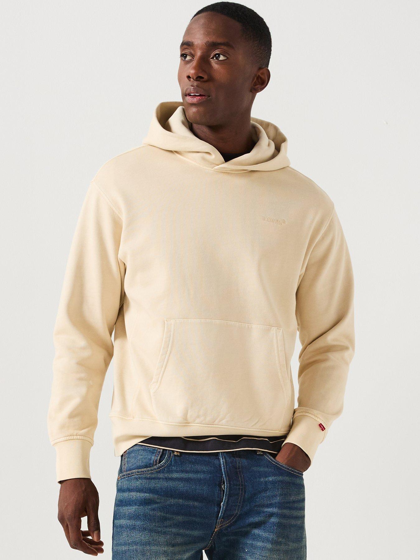 undefined Authentic Relaxed Fit Fleece Hoodie - White - Off White