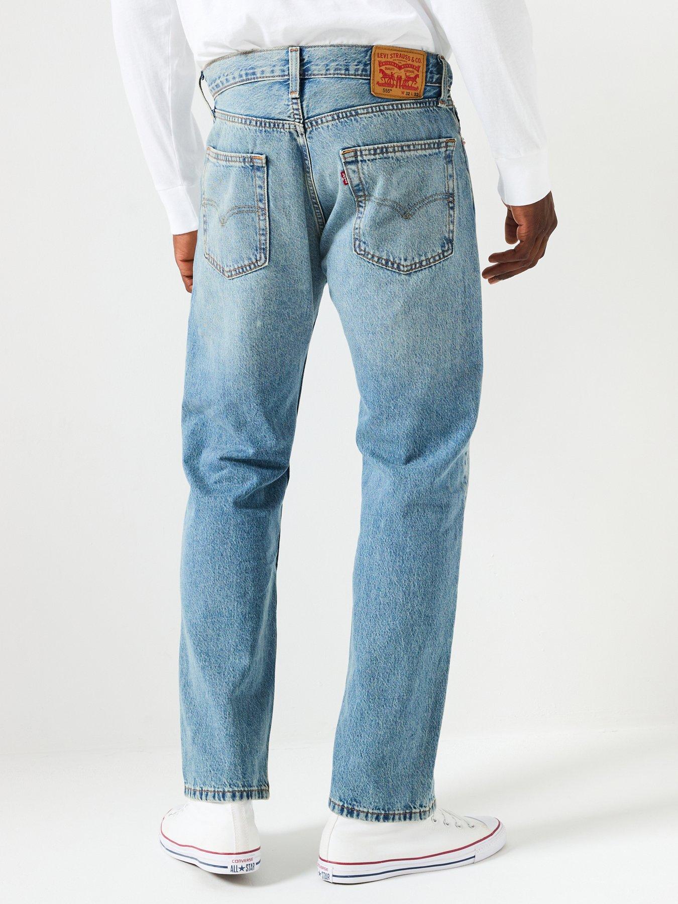 Image 2 of 5 of Levi's 555 '96 Relaxed Straight Fit Jeans - My Other Life - Light Blue
