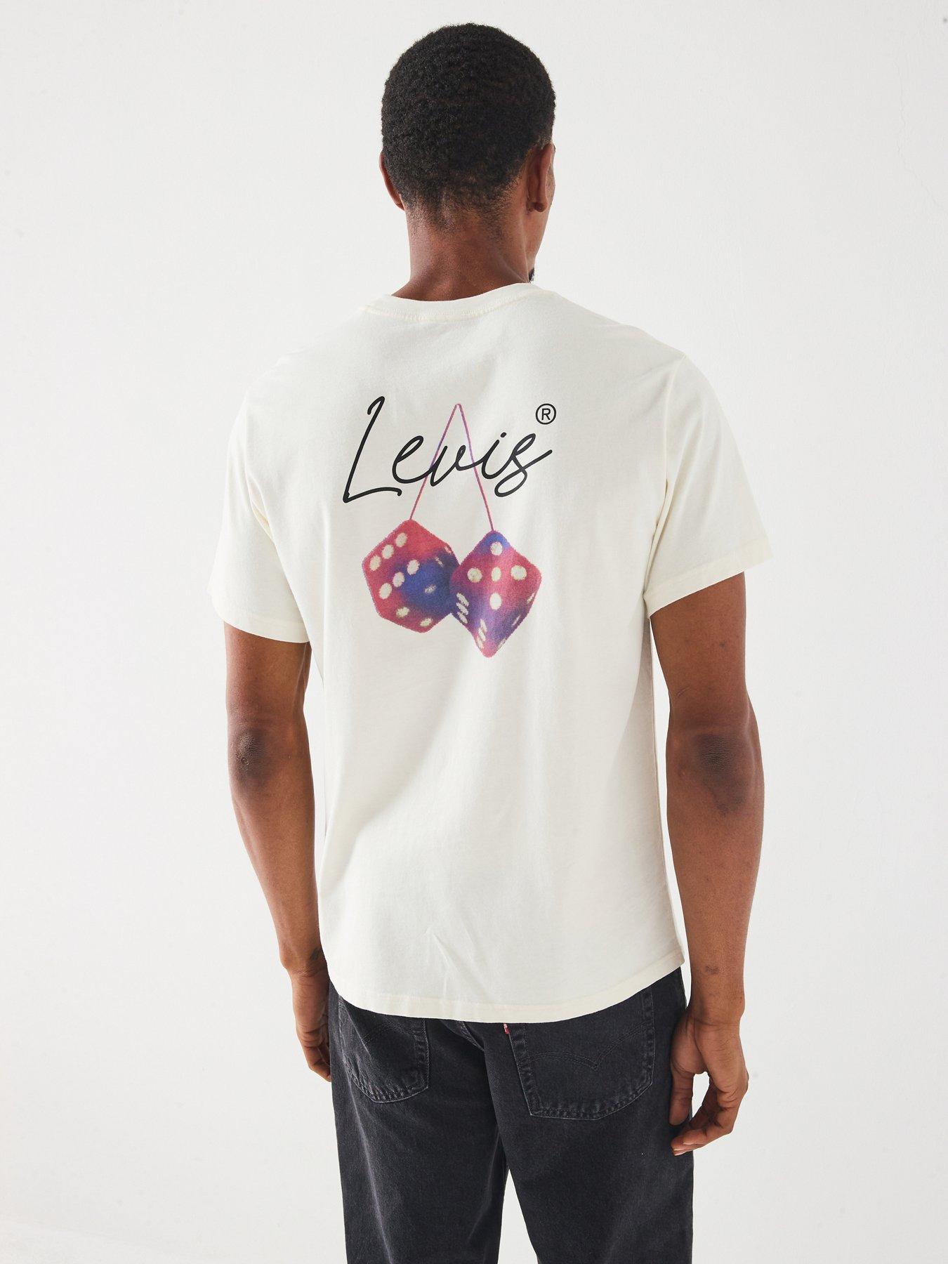 Levi's Levis Relaxed Fit Dice Back Graphic T-Shirt - White