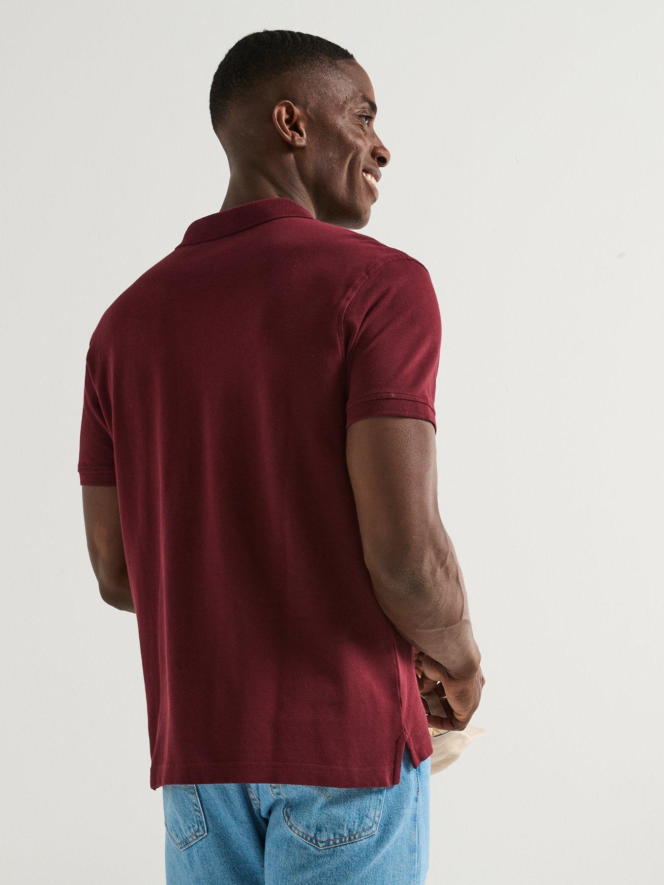 Image 2 of 6 of Levi's Levis Housemark Logo Short Sleeve Polo Shirt - Dark Red