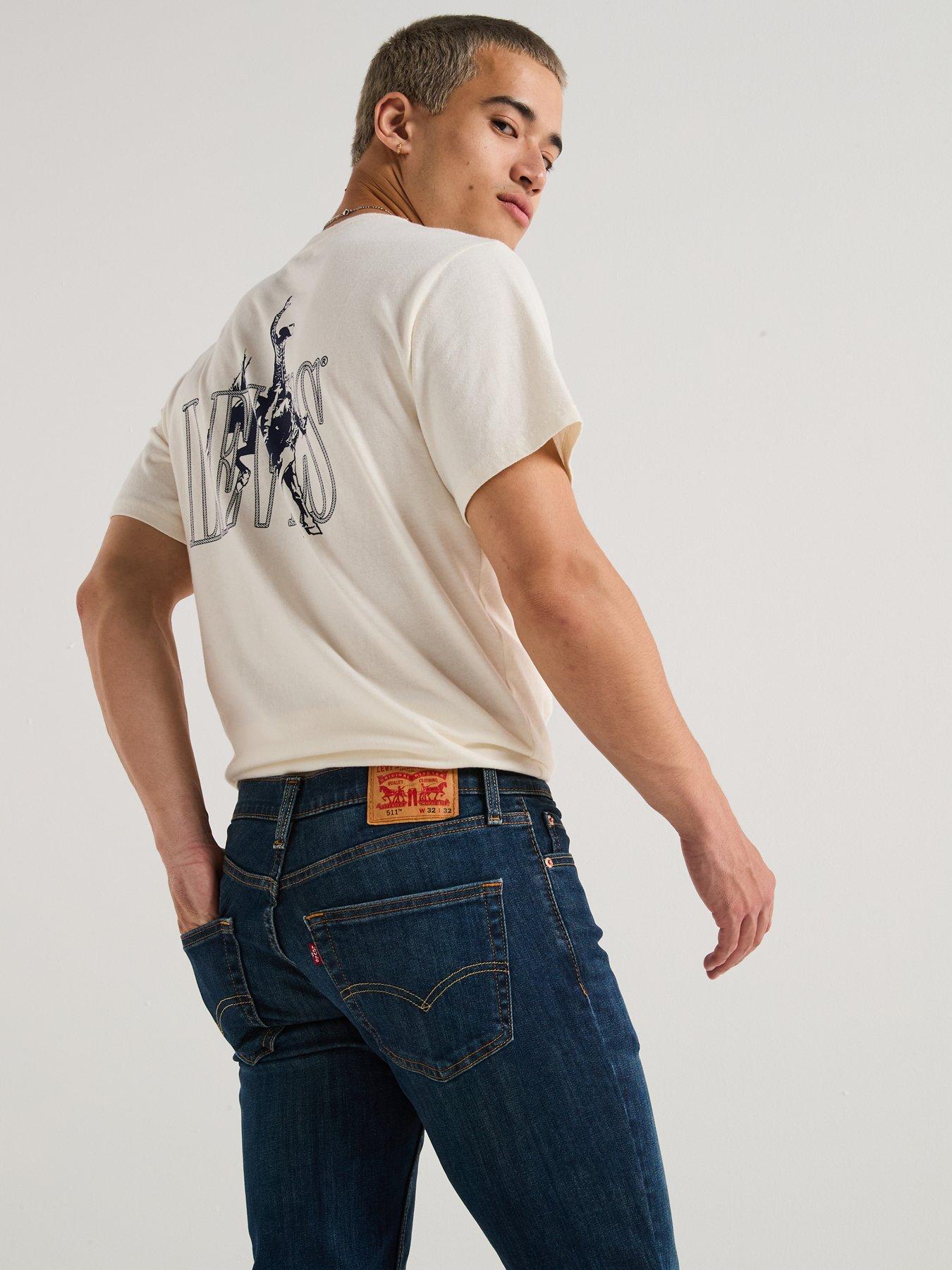 Image 4 of 6 of Levi's 511 Slim Fit Jeans - Haley's Comet Dark Blue