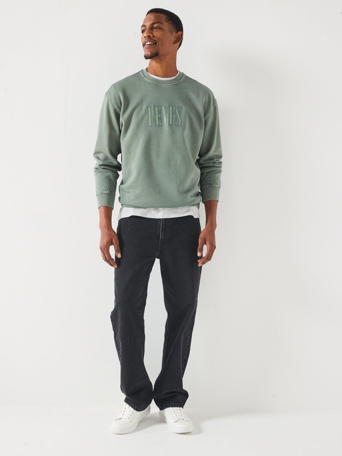 Image 3 of 6 of Levi's Levis Relaxed Graphic Crew Sweatshirt - Green