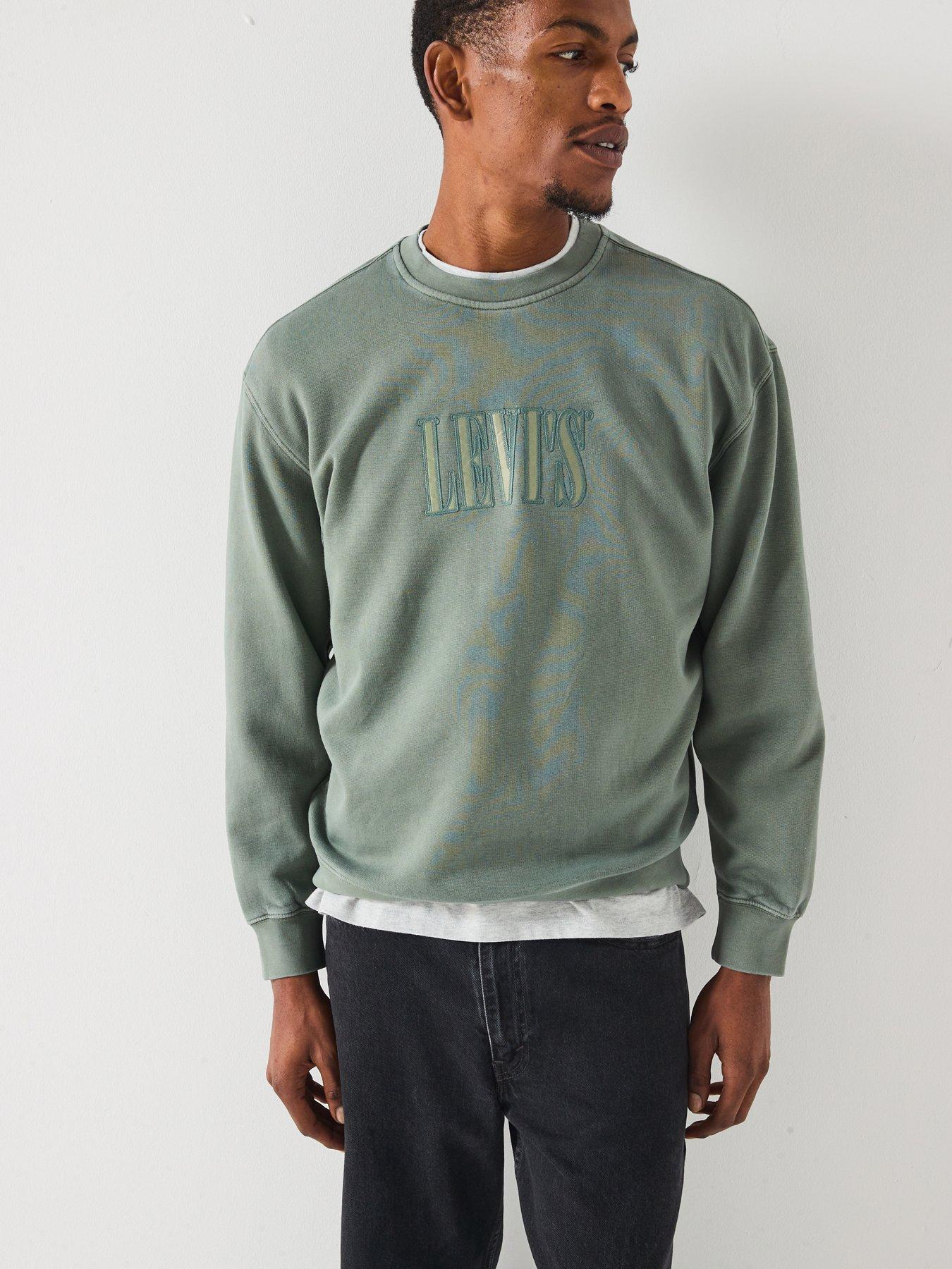 Image 6 of 6 of Levi's Levis Relaxed Graphic Crew Sweatshirt - Green
