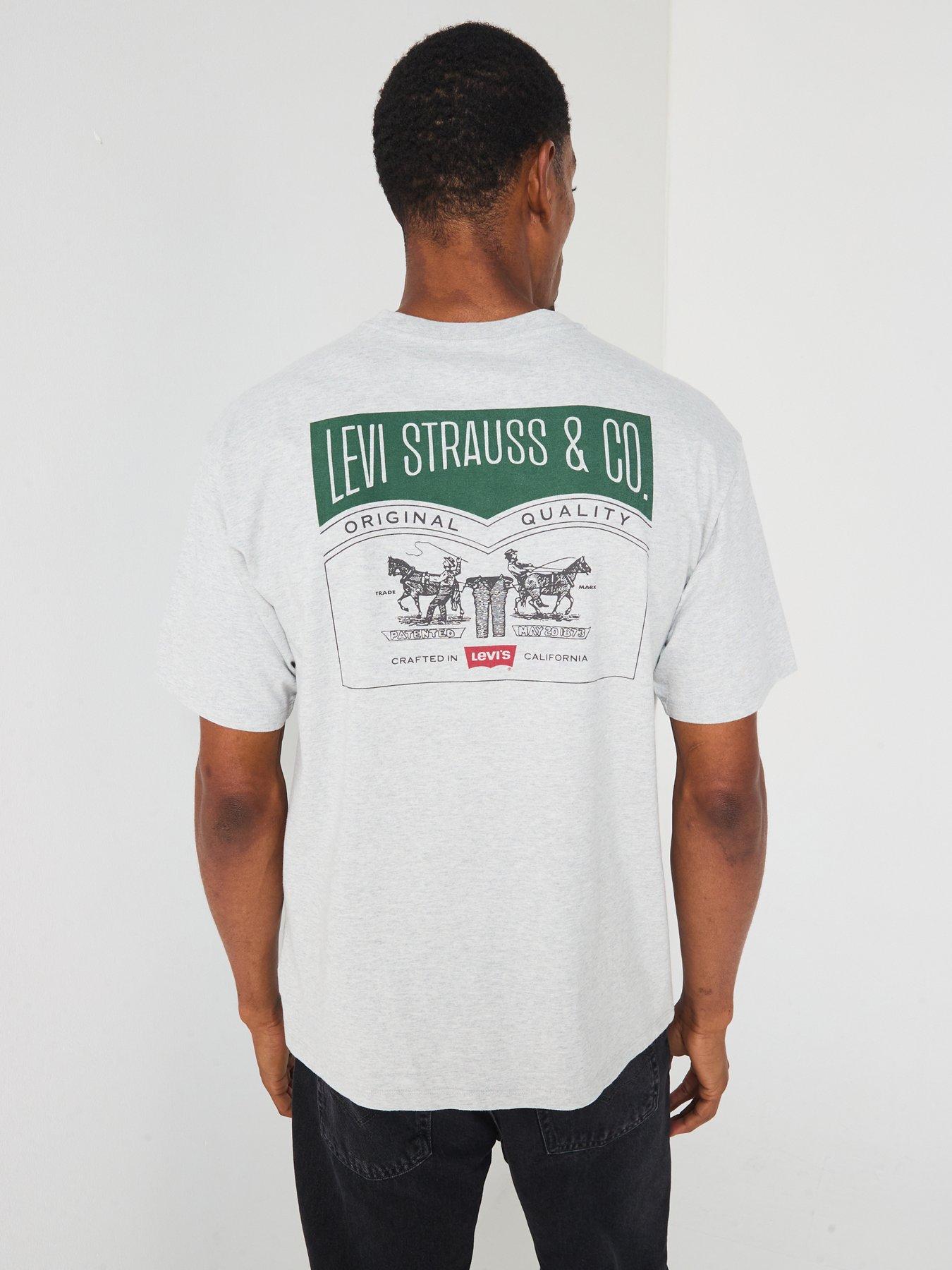 Image 4 of 6 of Levi's Vintage Fit Graphic Back Print Short Sleeve T-Shirt - Grey