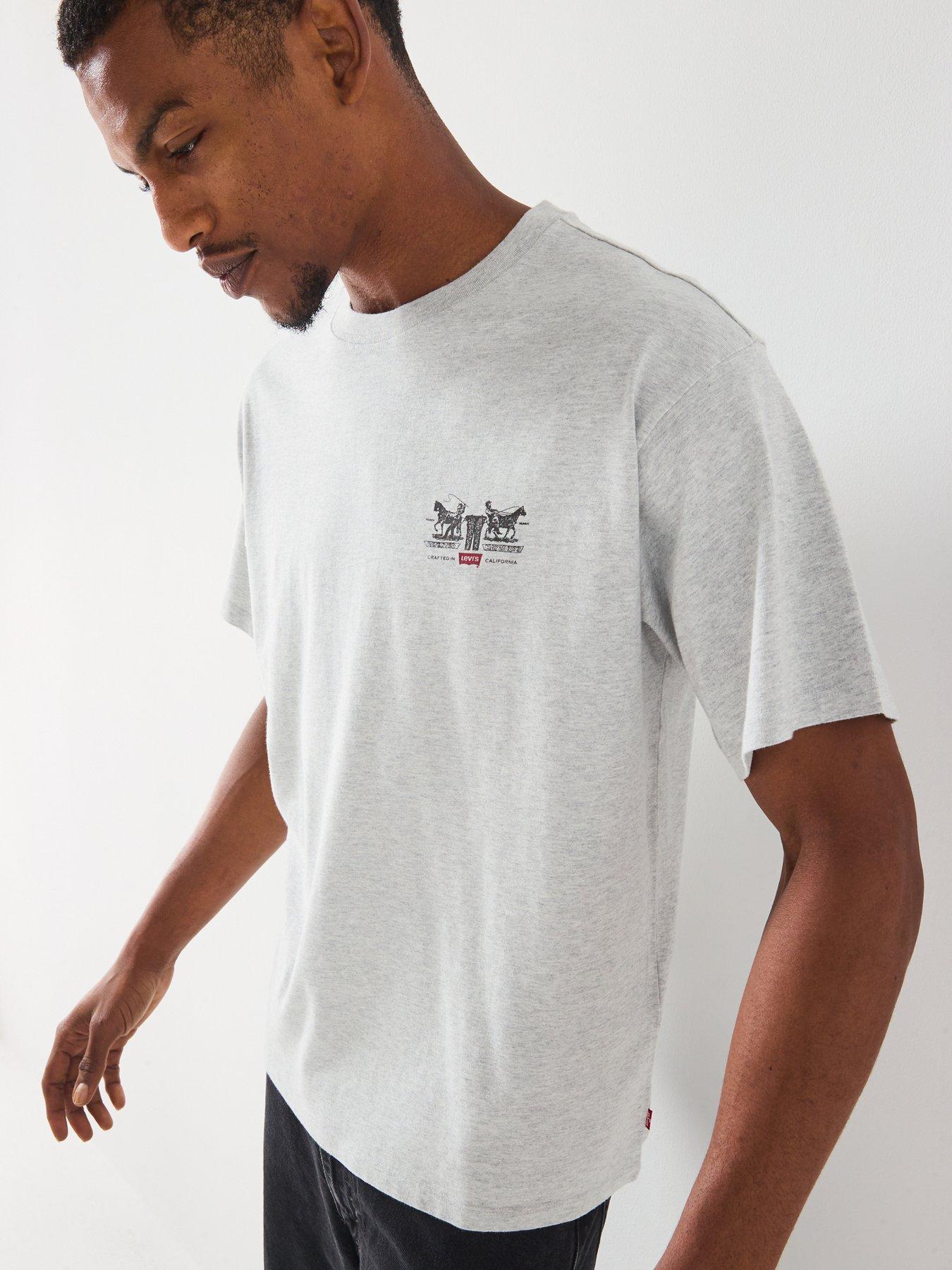 Image 6 of 6 of Levi's Vintage Fit Graphic Back Print Short Sleeve T-Shirt - Grey