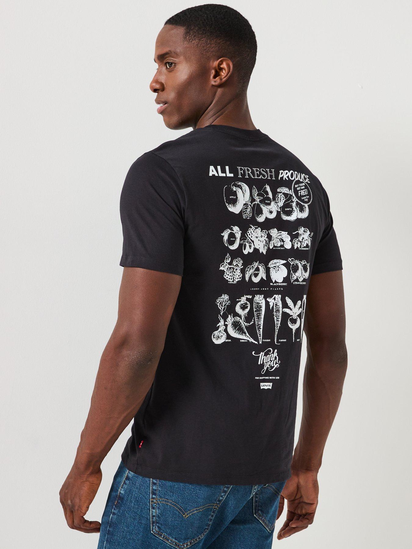 Image 2 of 6 of Levi's Vintage Fit Graphic Back Print Short Sleeve T-Shirt- Black