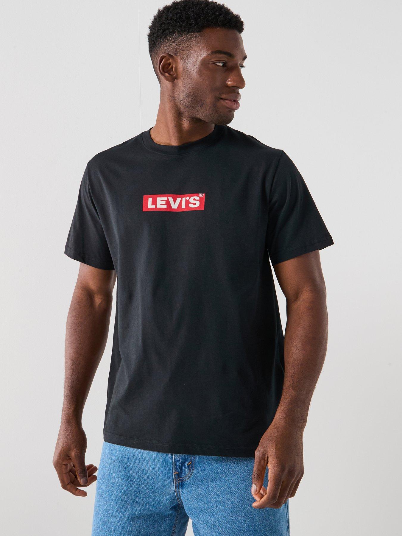  image of levis-relaxed-fit-logo-short-sleeve-t-shirt--black
