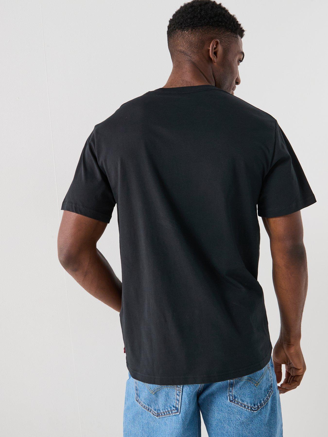  image of levis-relaxed-fit-logo-short-sleeve-t-shirt--black