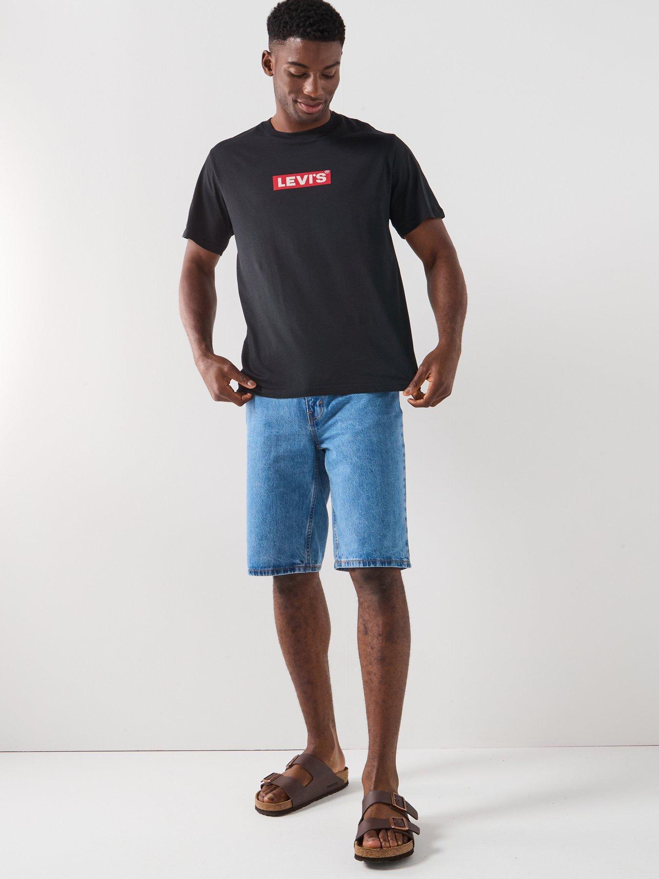  image of levis-relaxed-fit-logo-short-sleeve-t-shirt--black