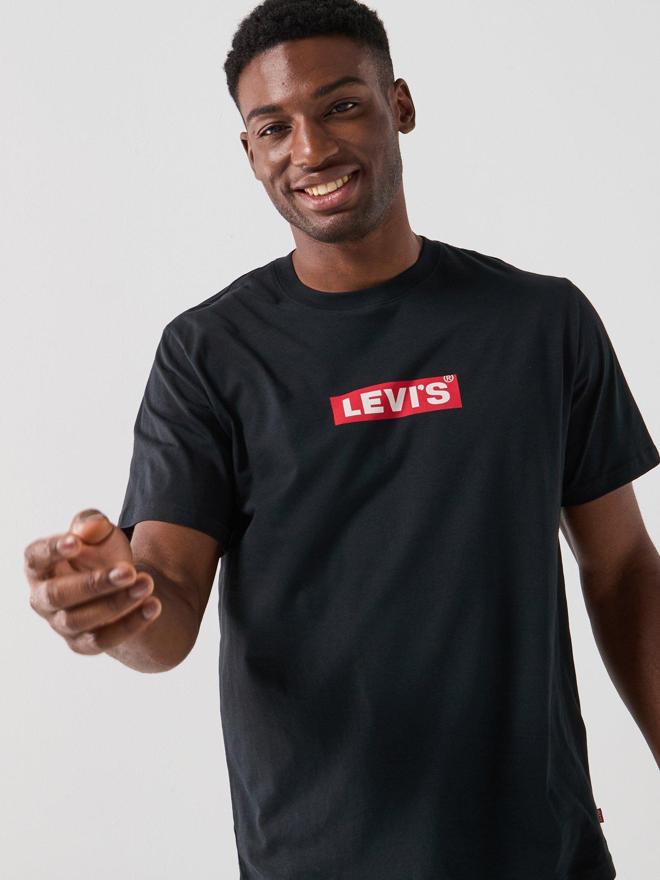  image of levis-relaxed-fit-logo-short-sleeve-t-shirt--black