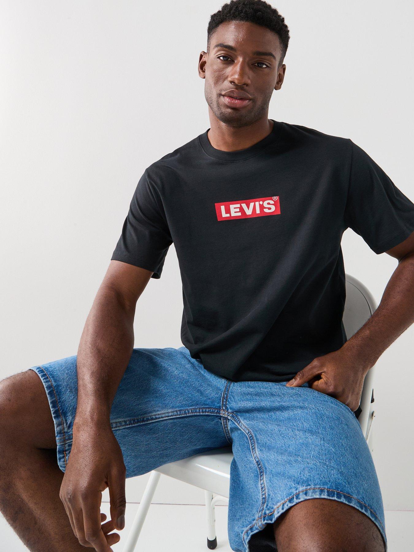  image of levis-relaxed-fit-logo-short-sleeve-t-shirt--black