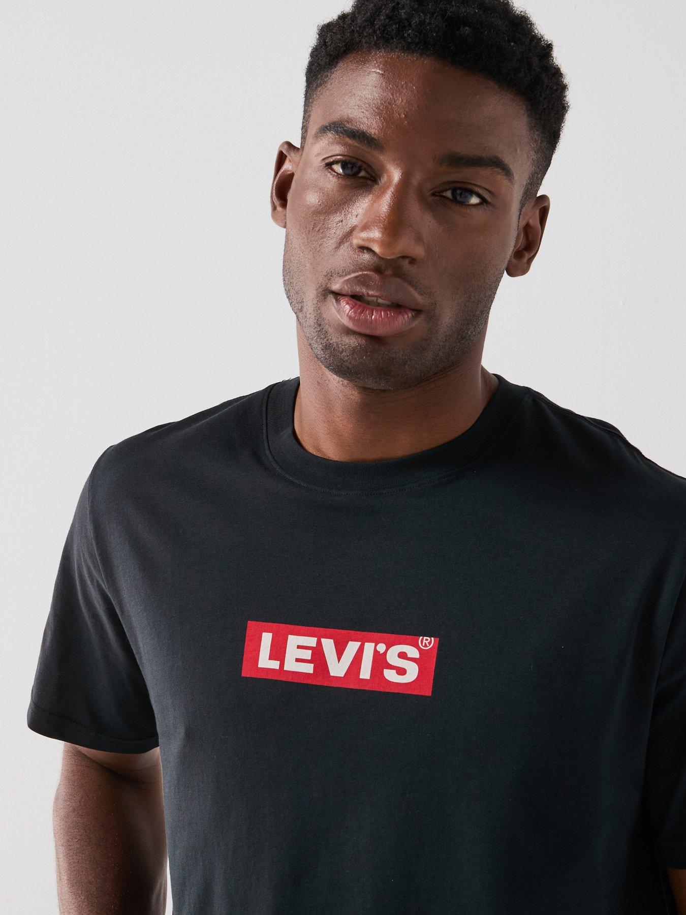  image of levis-relaxed-fit-logo-short-sleeve-t-shirt--black