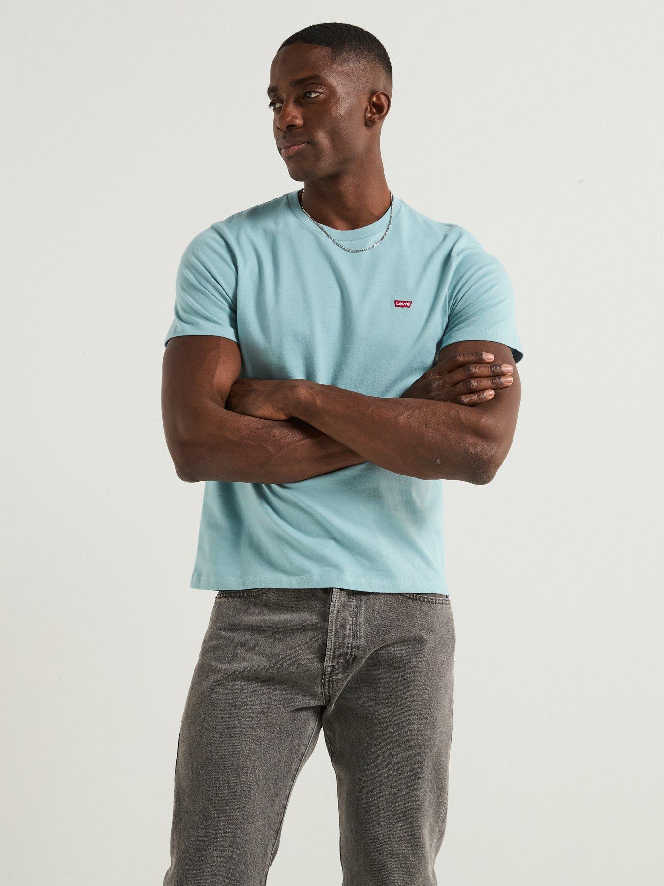  image of levis-short-sleeve-original-housemark-t-shirt--blue