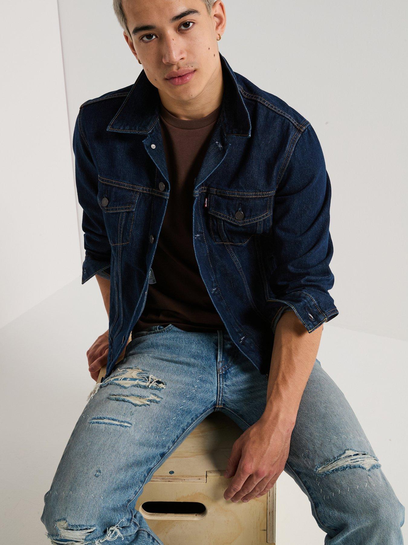  image of levis-original-denim-trucker-jacket--dark-blue