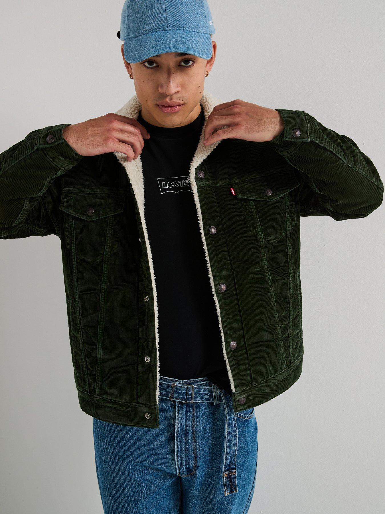 Levi's Relaxed Fit Sherpa Trucker Jacket- Green