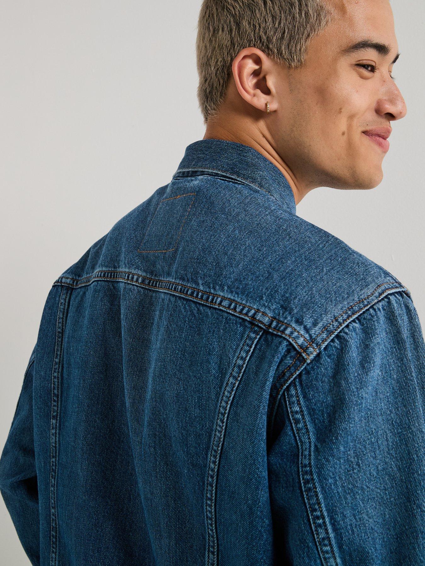 Image 4 of 6 of Levi's Original Denim Relaxed Fit Trucker Jacket - Blue