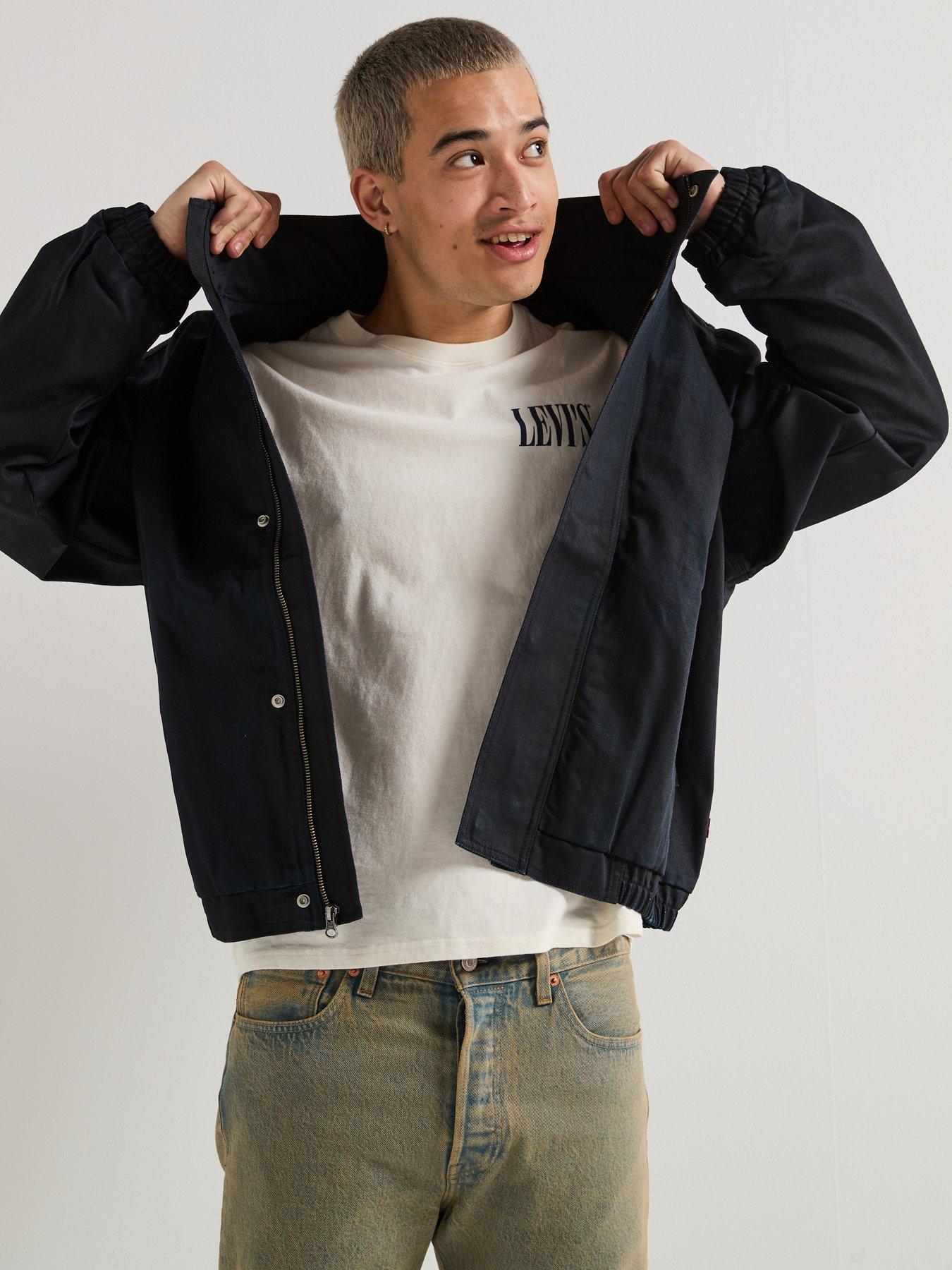 Image 4 of 6 of Levi's Highland Park Coated Oversized Bomber Jacket- Black
